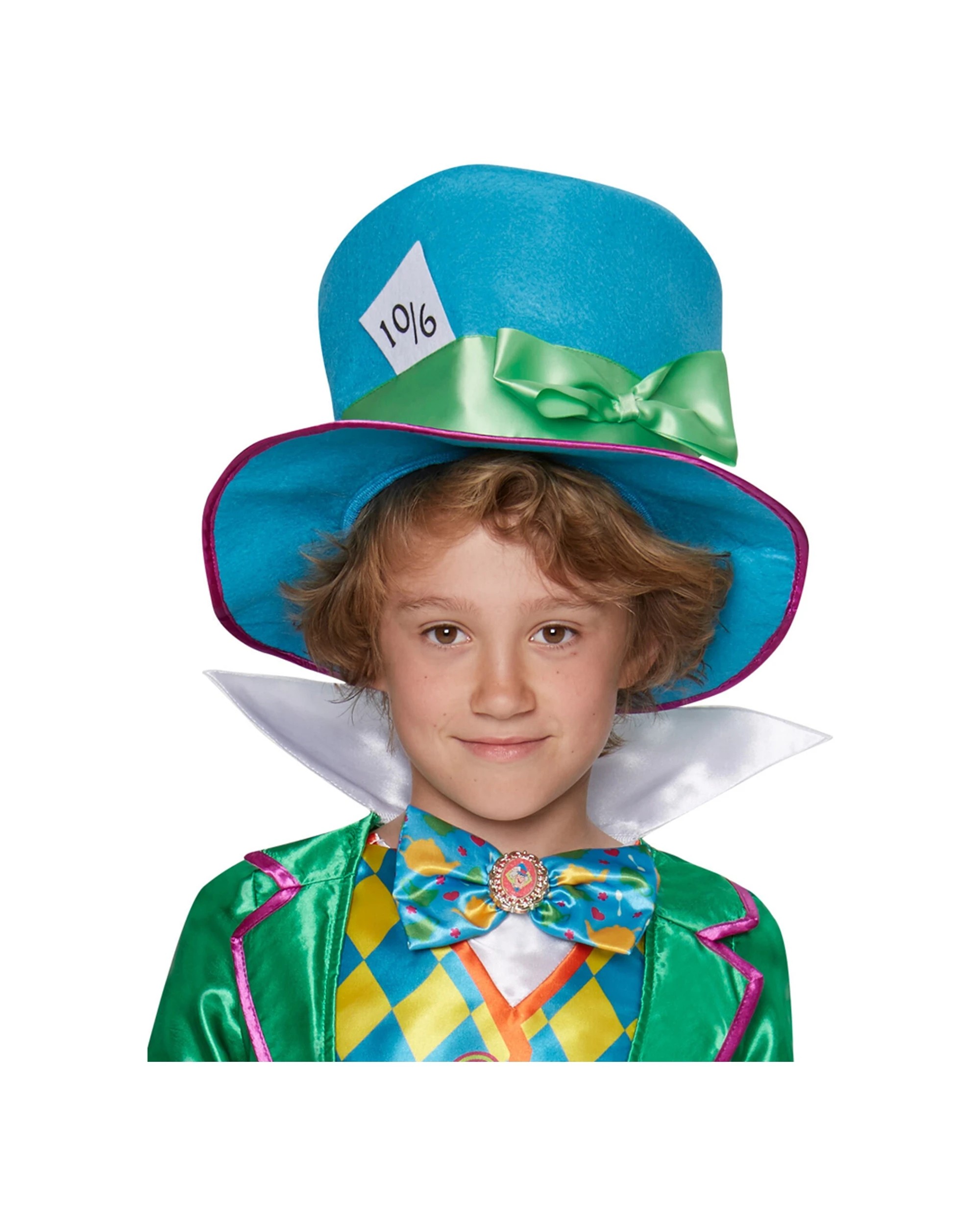 3 Disney Alice in Wonderland Mad Hatter Deluxe Boys Costume Size XL 9-10 Years, 3 of 4