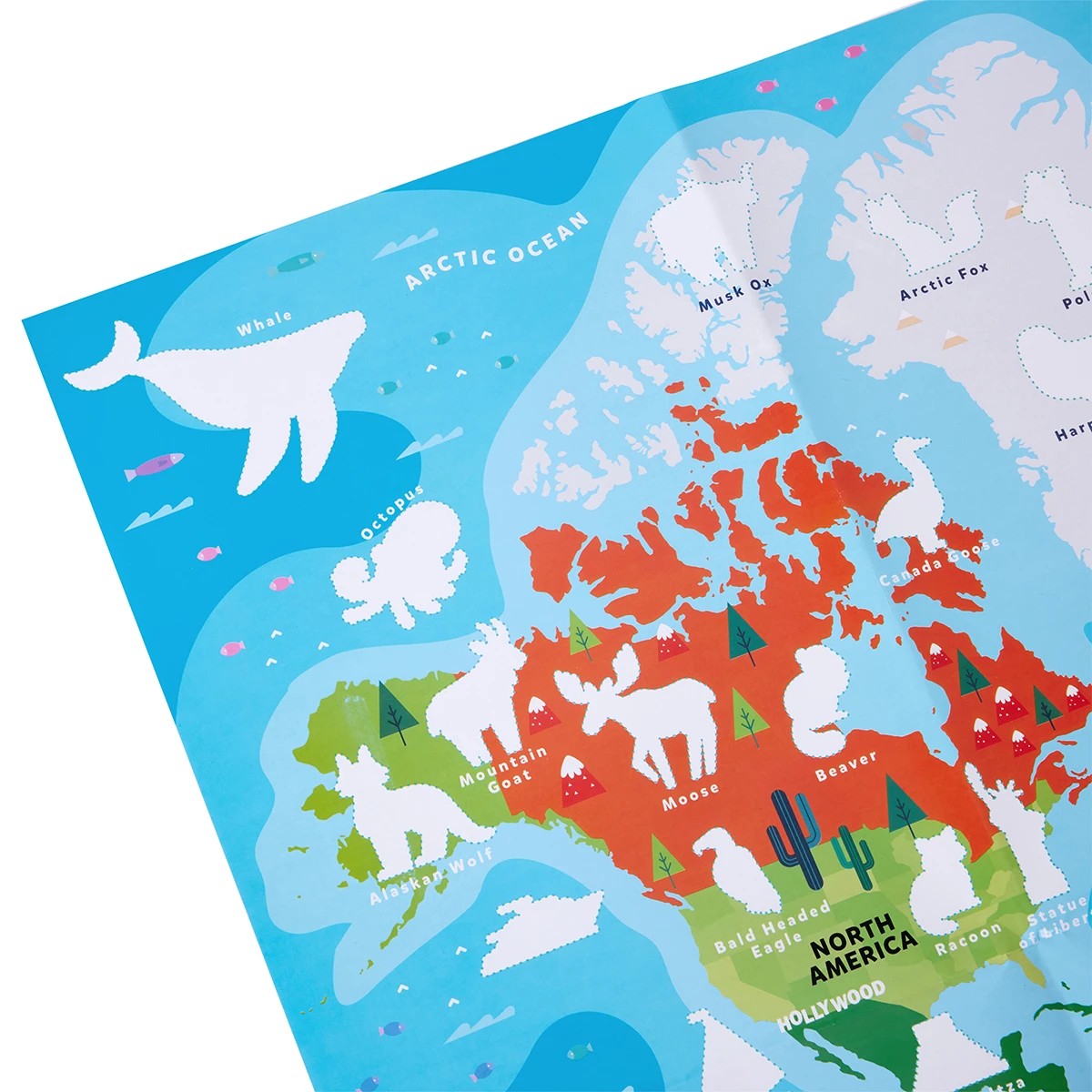 7 Learn About the World Map: Giant Educational Poster and Stickers, 7 of 9
