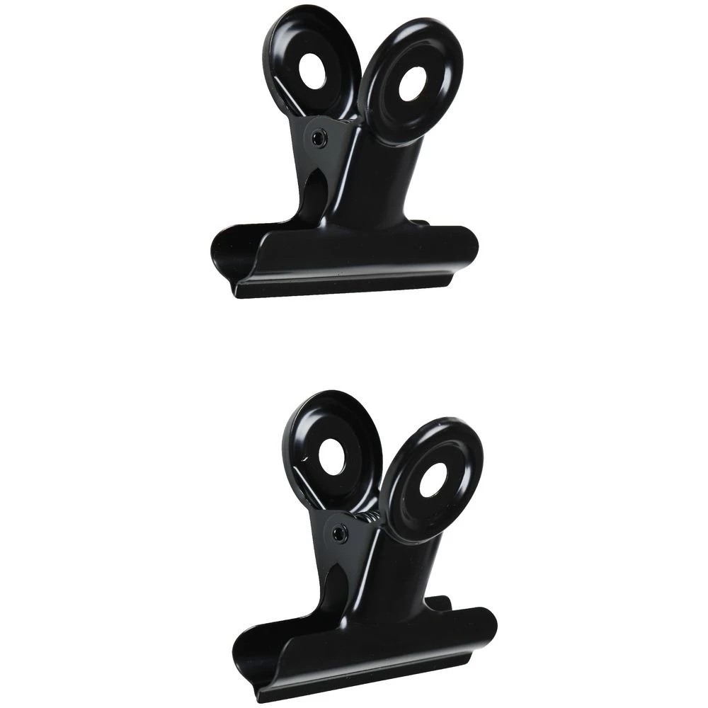 4 Otto Letter Clips Matte Black 2 Pack, 4 of 4