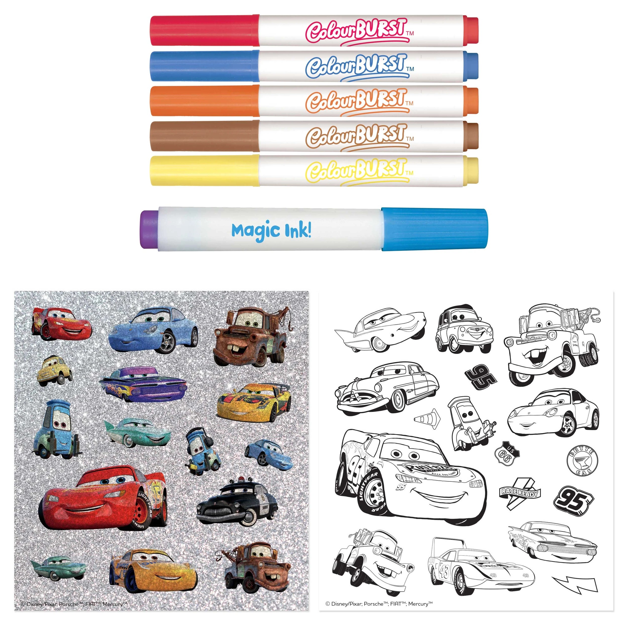 3 INKredibles Disney Pixar Cars Mess Free Activity Kit - Book, 3 of 9