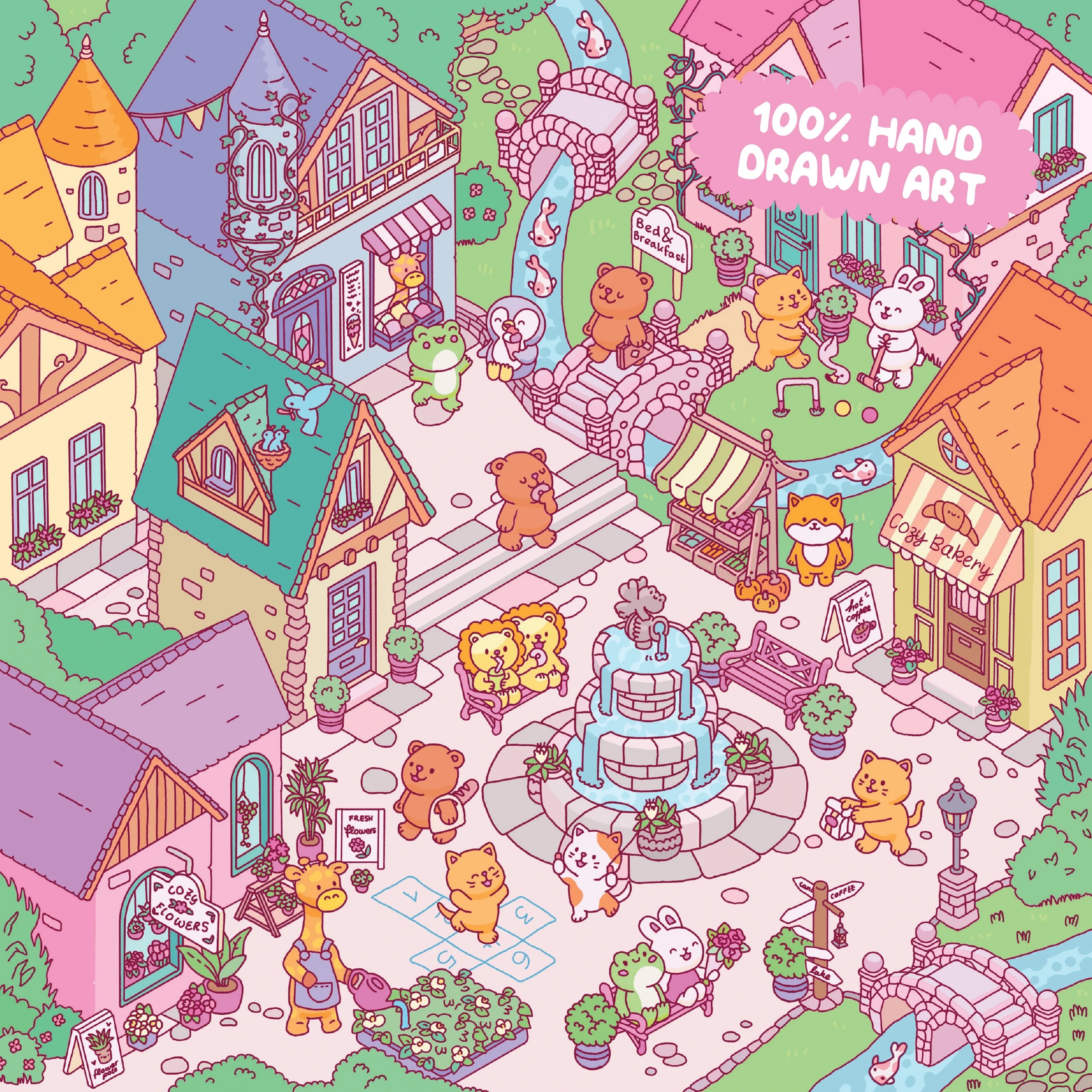 6 Cosy Sticker Worlds: Village Vibes - Book, 6 of 6