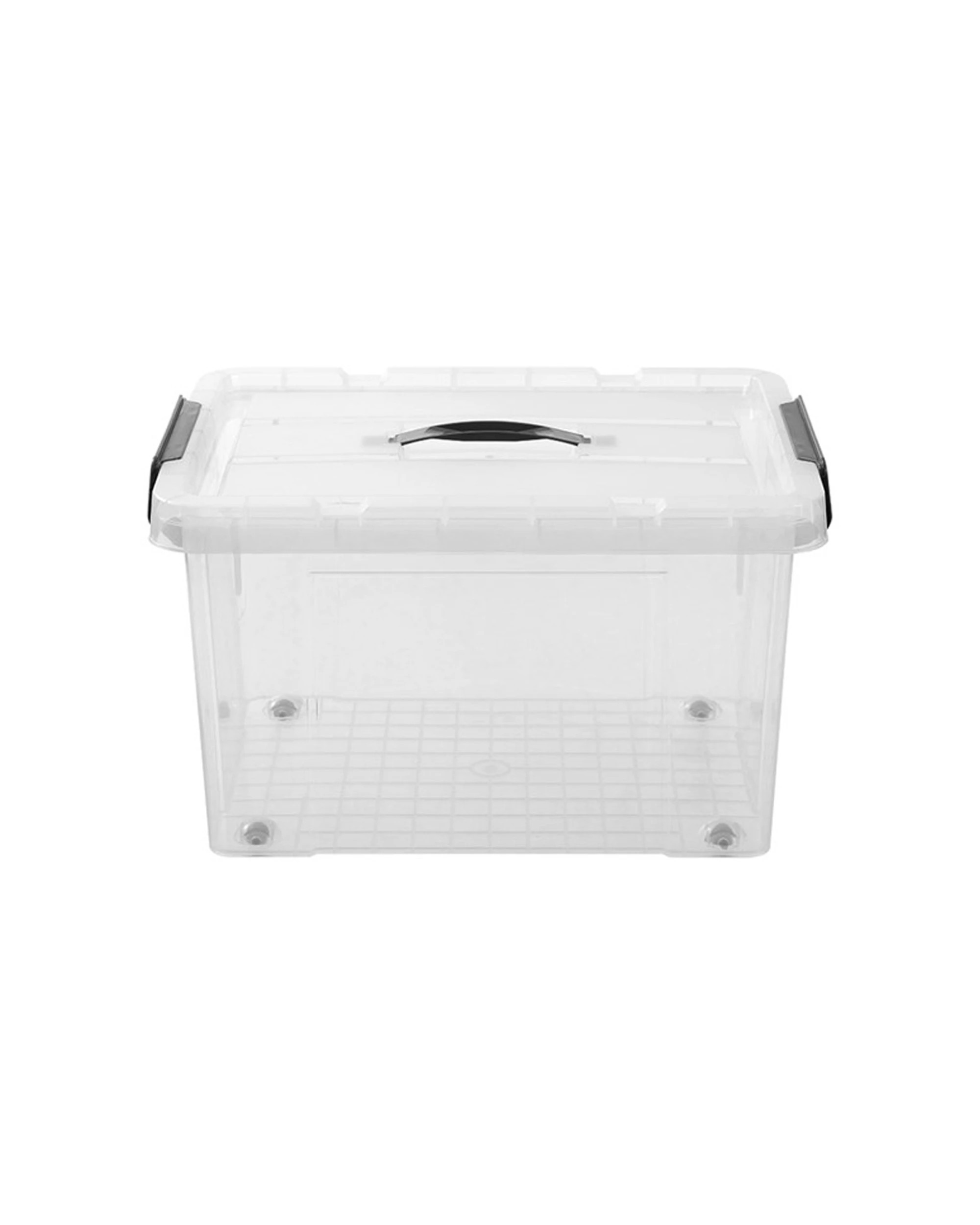 6 Boxsweden 6PK Dura Carry Box Home Organiser Storage Container 27L - Clear, 6 of 7