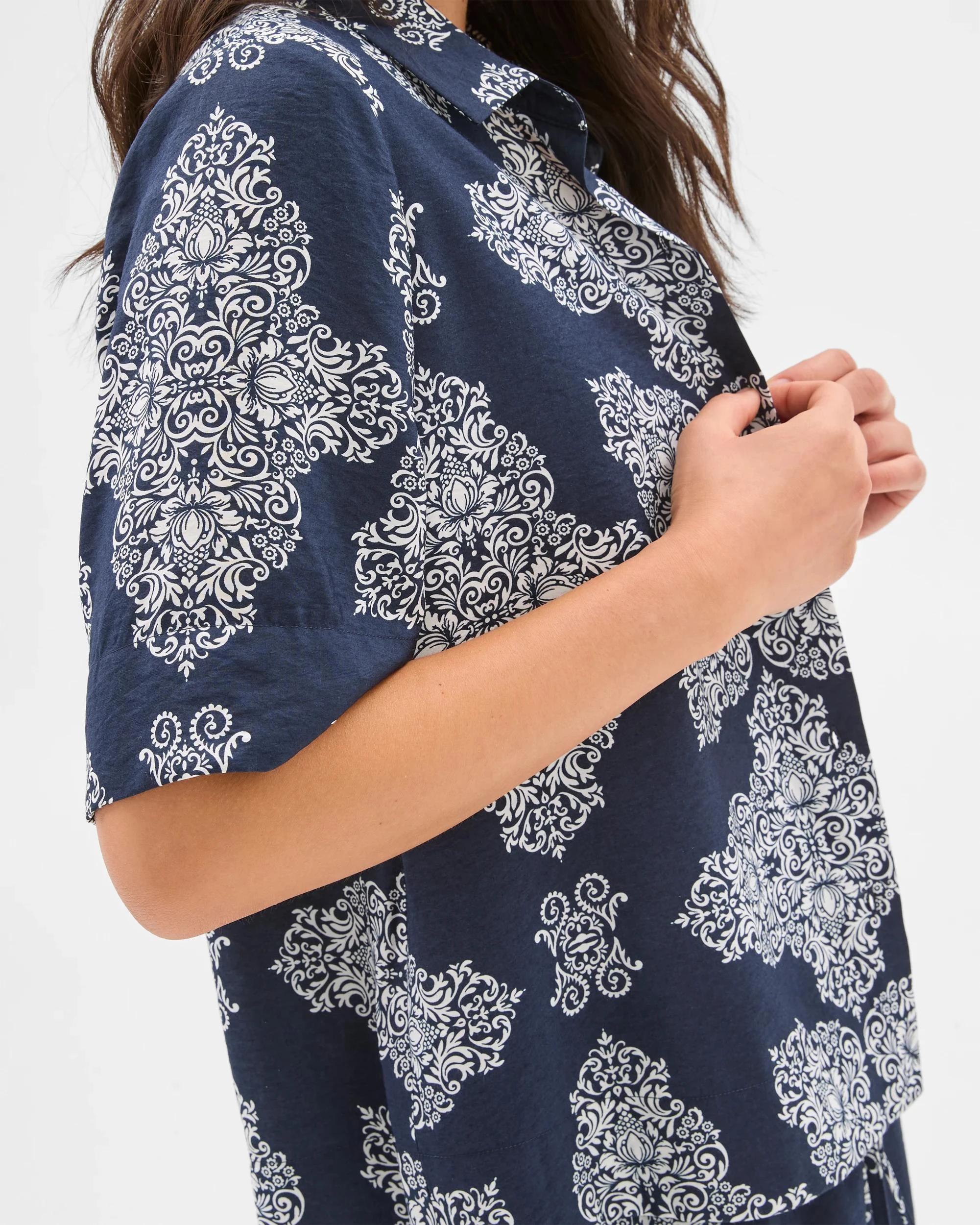 3 Target Co-Ordinate Print Shirt SCARF PRINT, 3 of 5