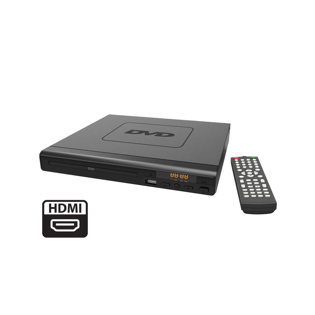 2 Lenoxx HDMI DVD Player (Black) w/ Remote Control, Compact Size, 8 Languages, 2 of 2
