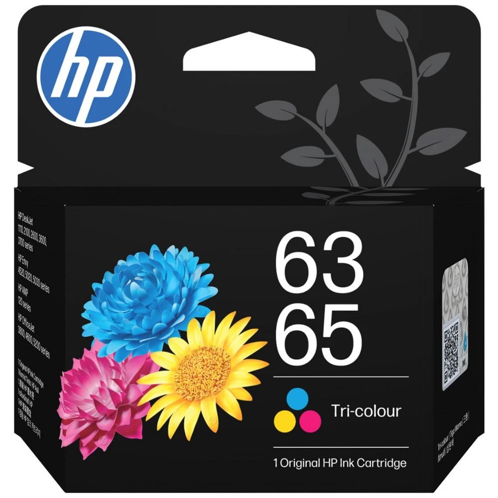 1 HP 63/65 Ink Cartridge Tri-Colour, 1 of 1