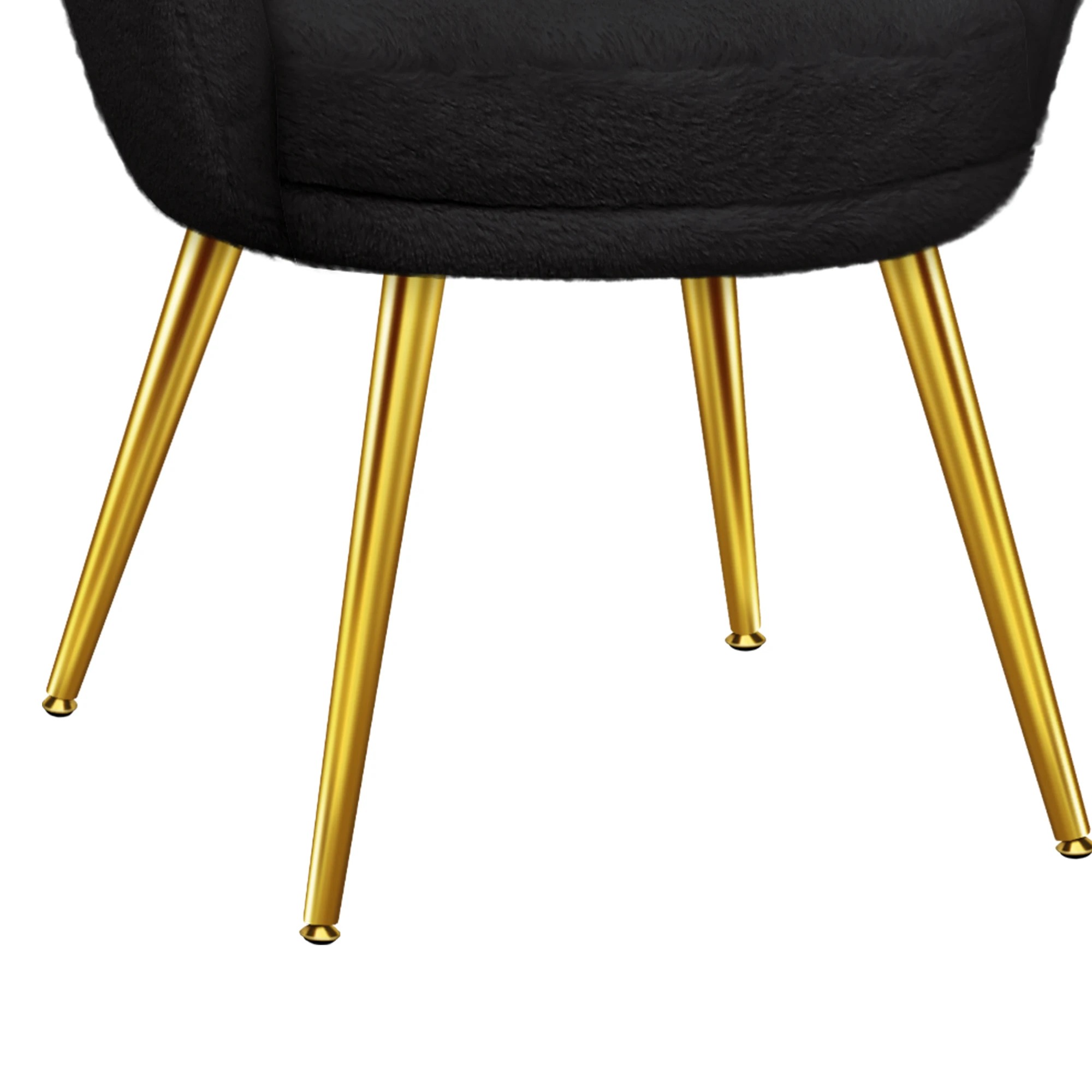 8 Alfordson Armchair Lounge Chair Plush Accent Chair Upholstered Sofa Couch - Black, 8 of 9