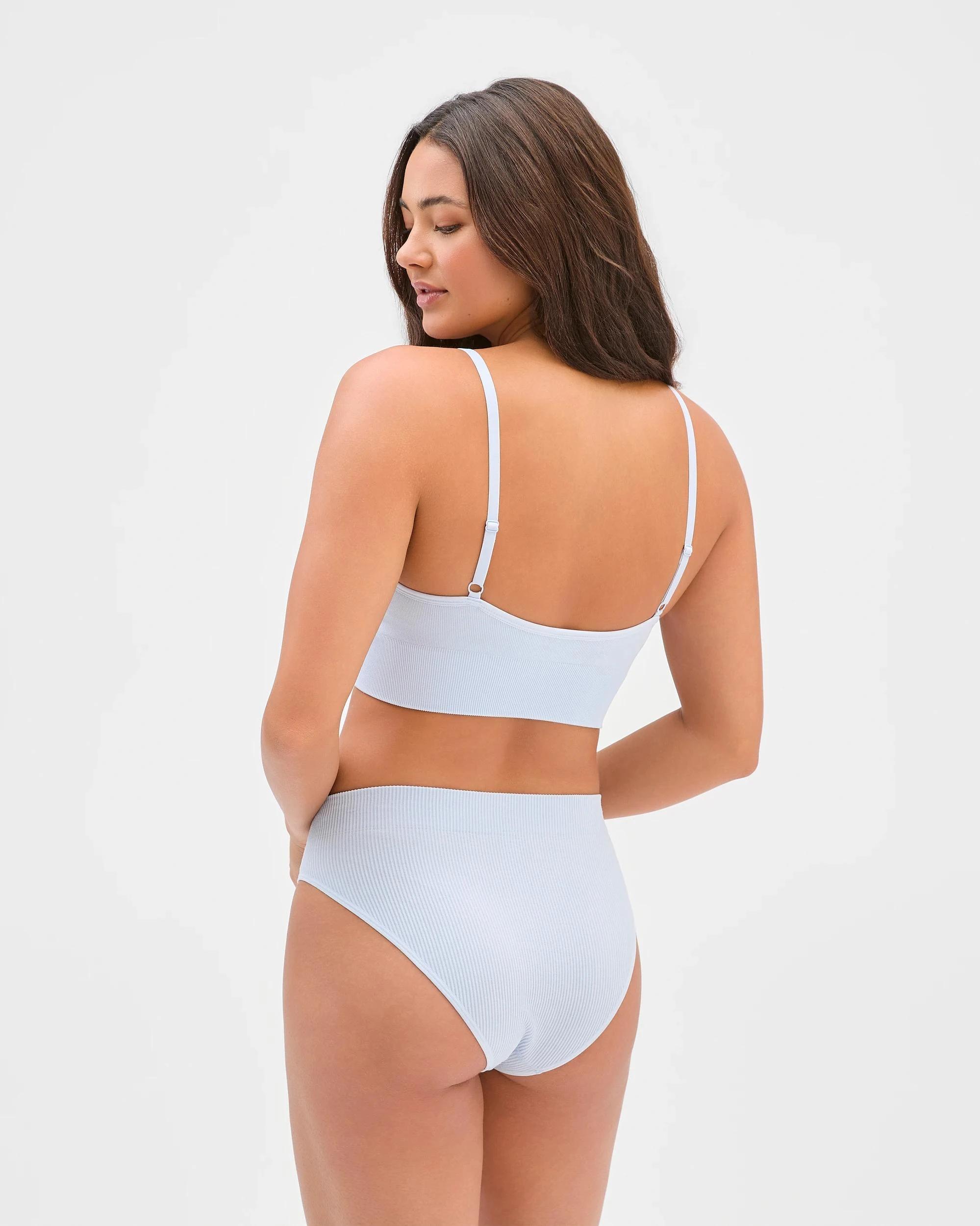 4 Ribbed Seamfree Push Up Crop - Lily Loves HEATHER, 4 of 5