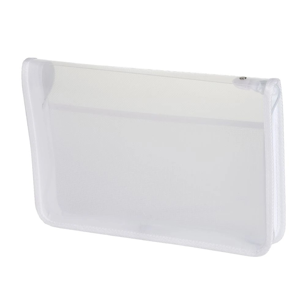 2 Ausinc A4 Zipped Document Folder Clear, 2 of 7