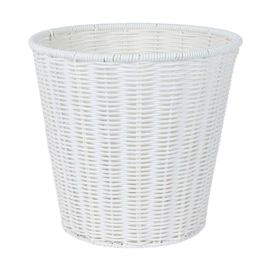 3 White Rattan Look Waste Bin, 3 of 6