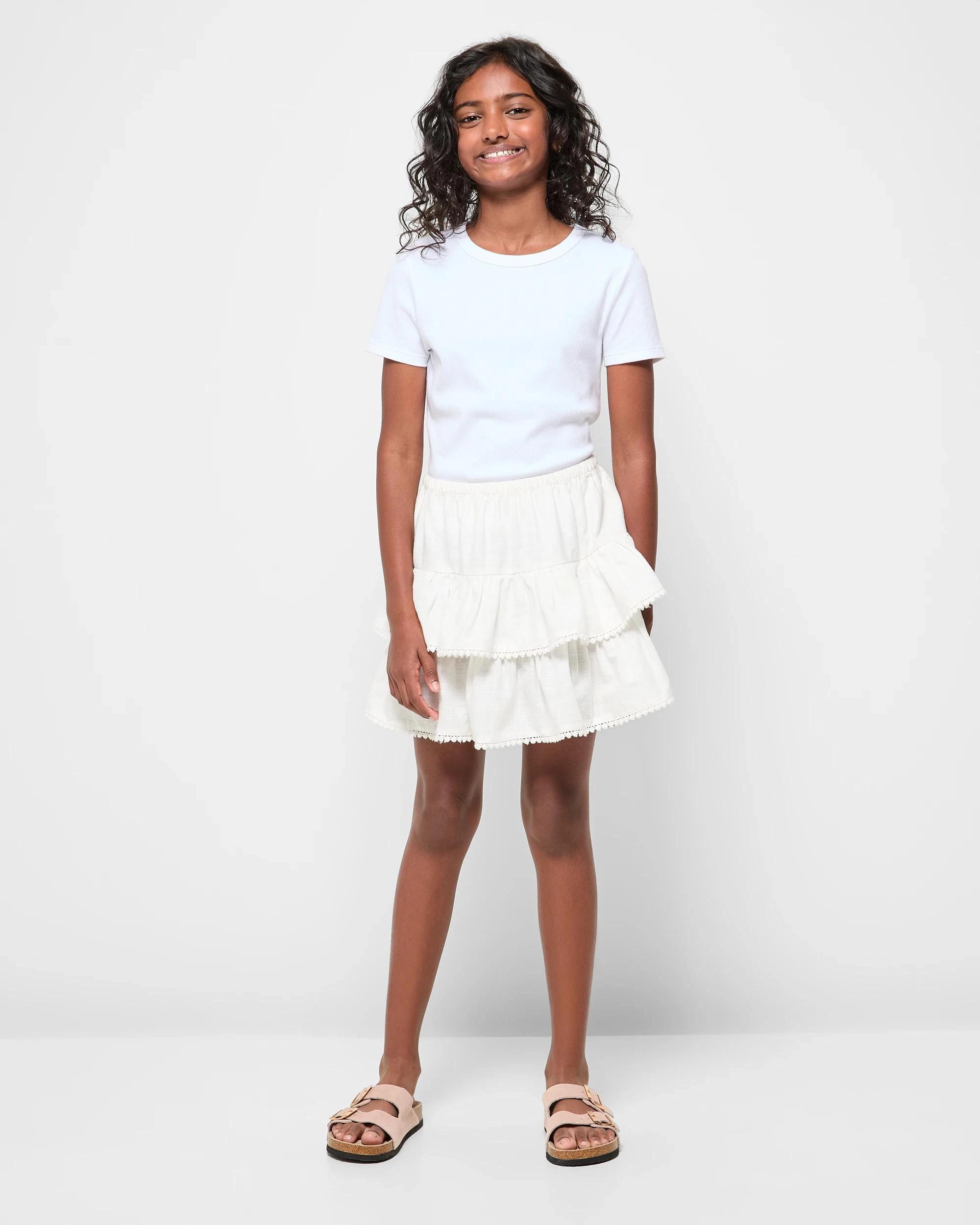 2 Target Ruffle Skirt CREAM, 2 of 5