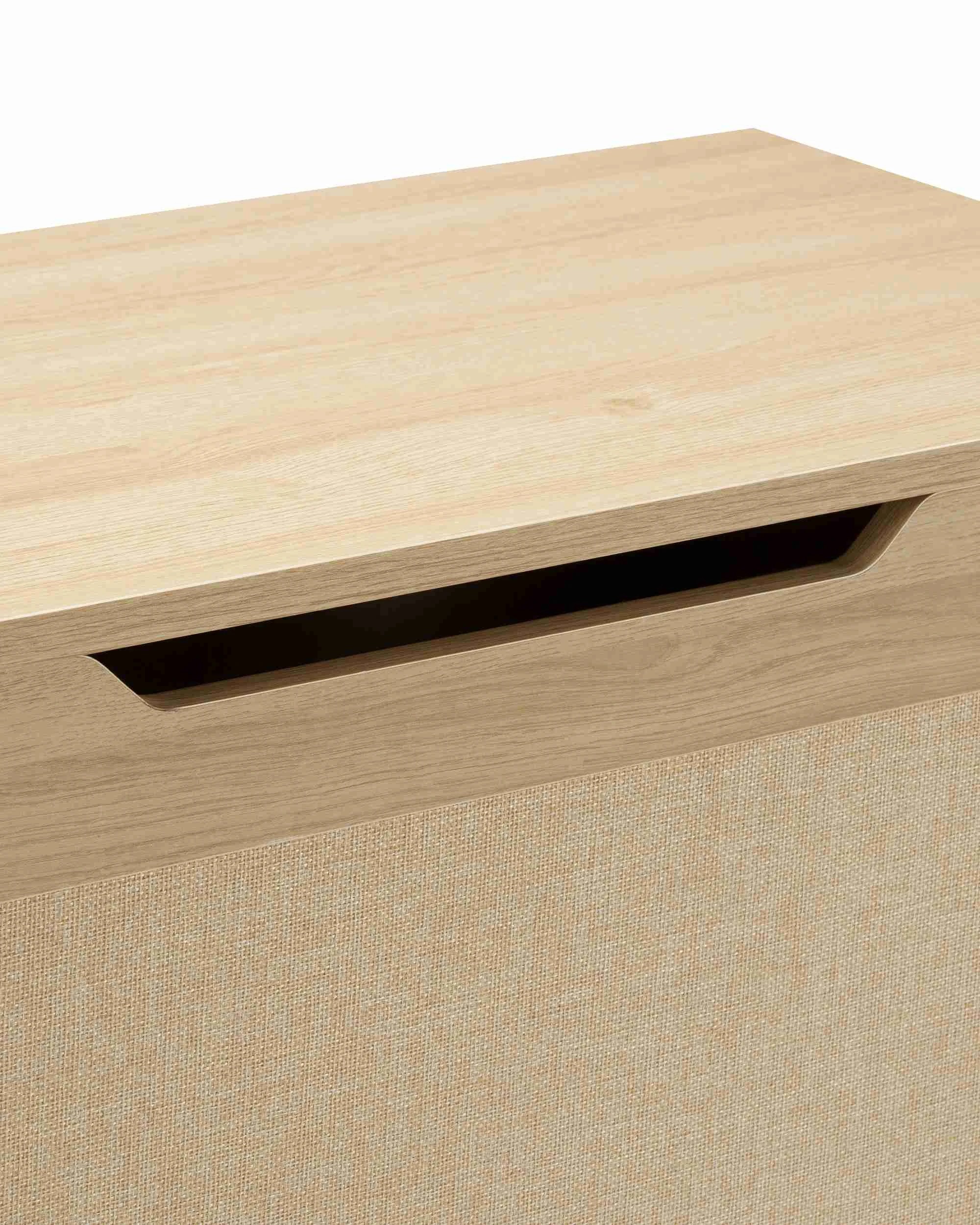 8 PlayPals 120L Kids Toy Box Storage Chest Room Container Bench - Natural, 8 of 10