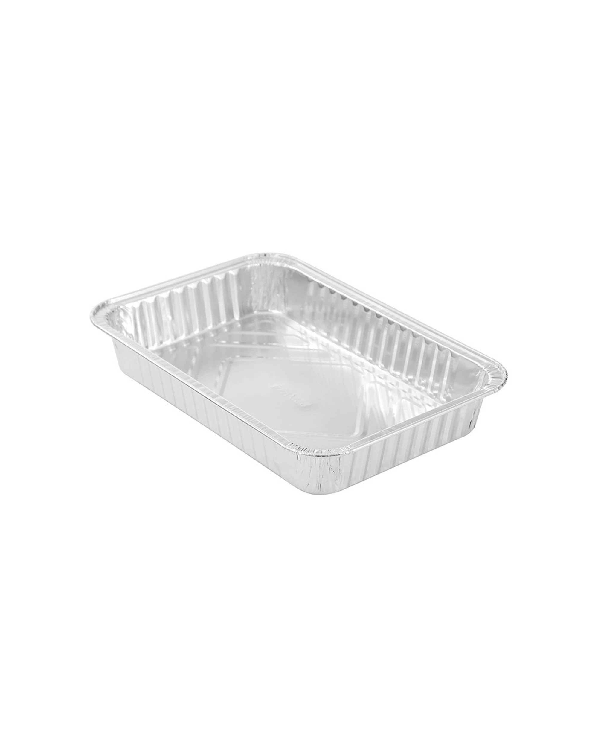 3 20pc Lemon & Lime Value Bbq Foil Tray Container Rectangle 31.5x21.5cm Silver
 - Silver, 3 of 4