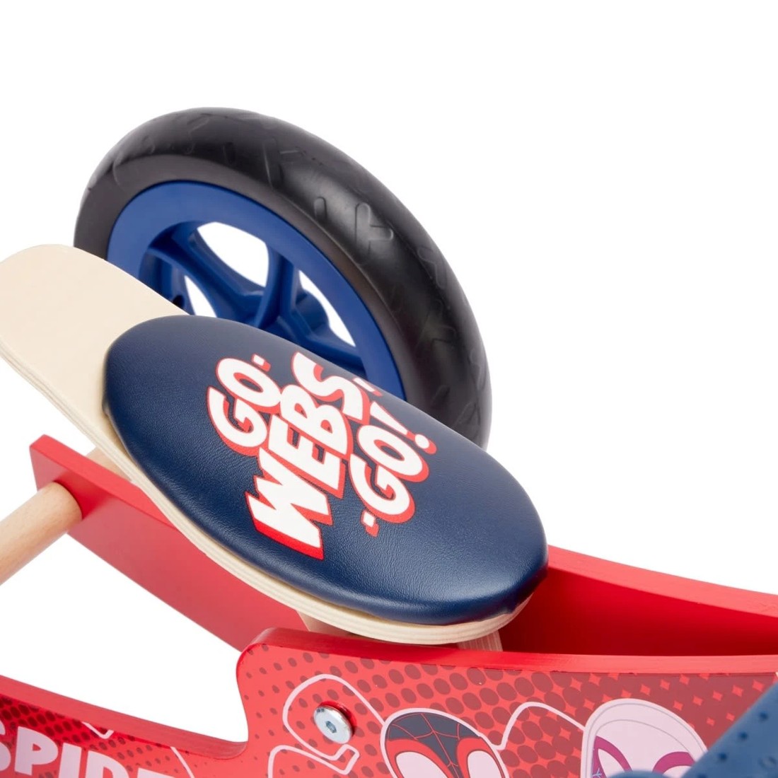 3 Disney Junior Marvel Spidey and His Amazing Friends 2-in-1 Wooden Balance Bike, 3 of 9