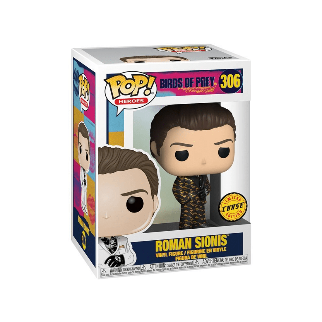 2 Pop Birds Of Prey - Roman Sionis Vinyl Action Figure - Chase Variant 10cm - Black, 2 of 4