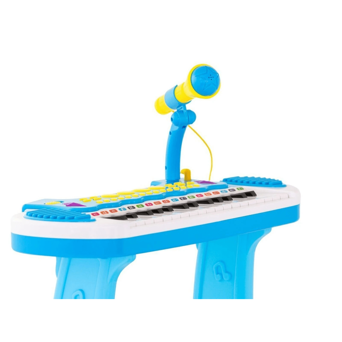 4 Lennox Children's Electronic Keyboard with Stand (Blue) Musical Instrument Toy, 4 of 4