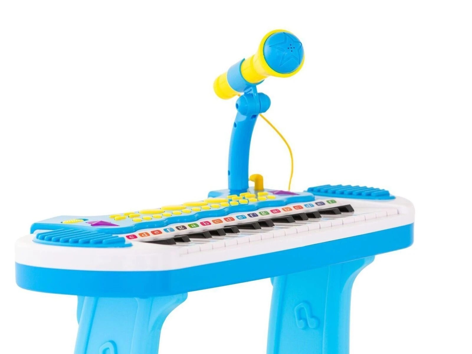 4 Lennox Children's Electronic Keyboard with Stand (Blue) Musical Instrument Toy, 4 of 4