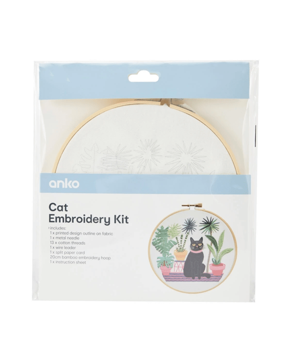 Cat Embroidery Kit