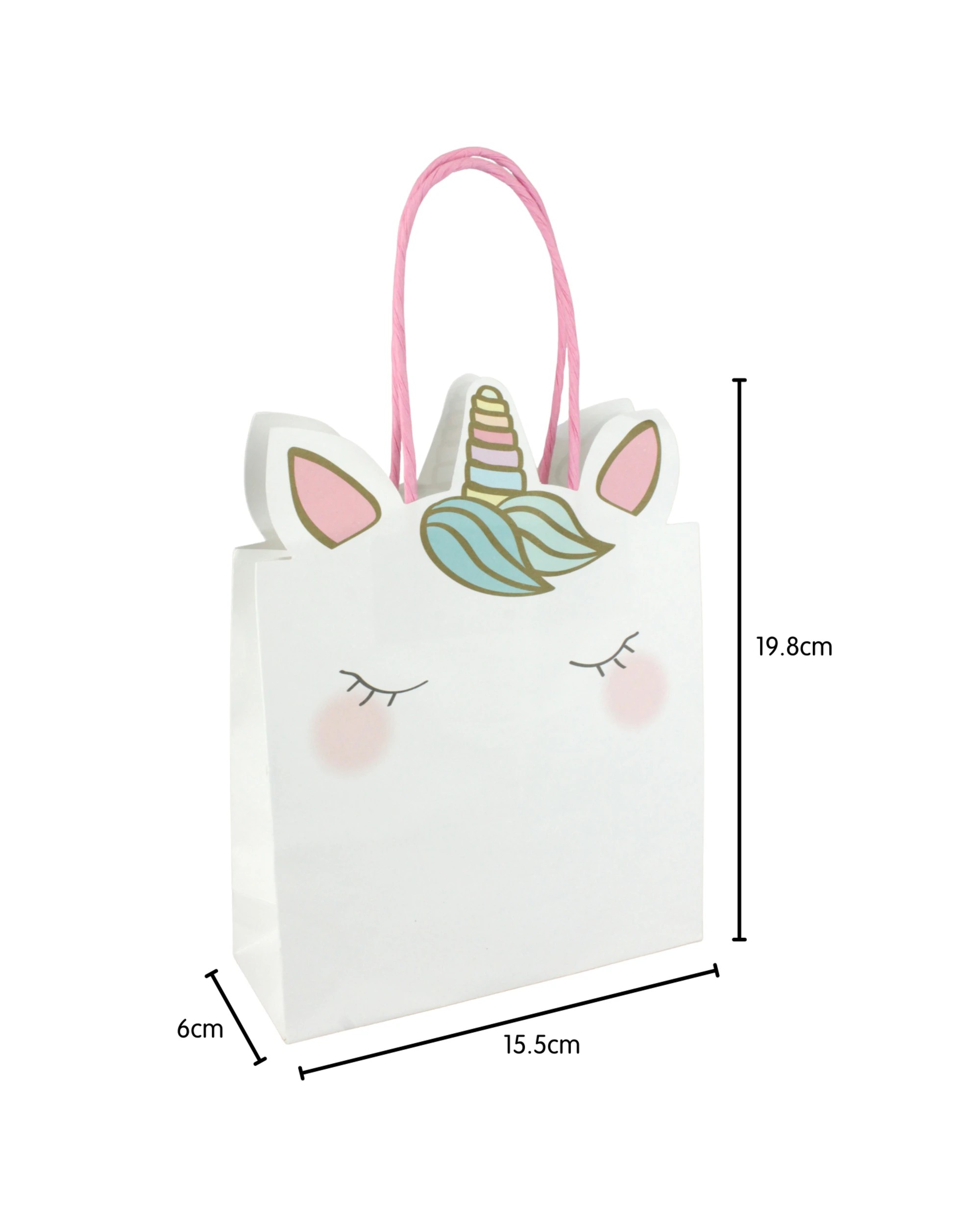 3 Talking Tables We Heart Unicorns Paper Gift Bags Pack of 6, 3 of 5