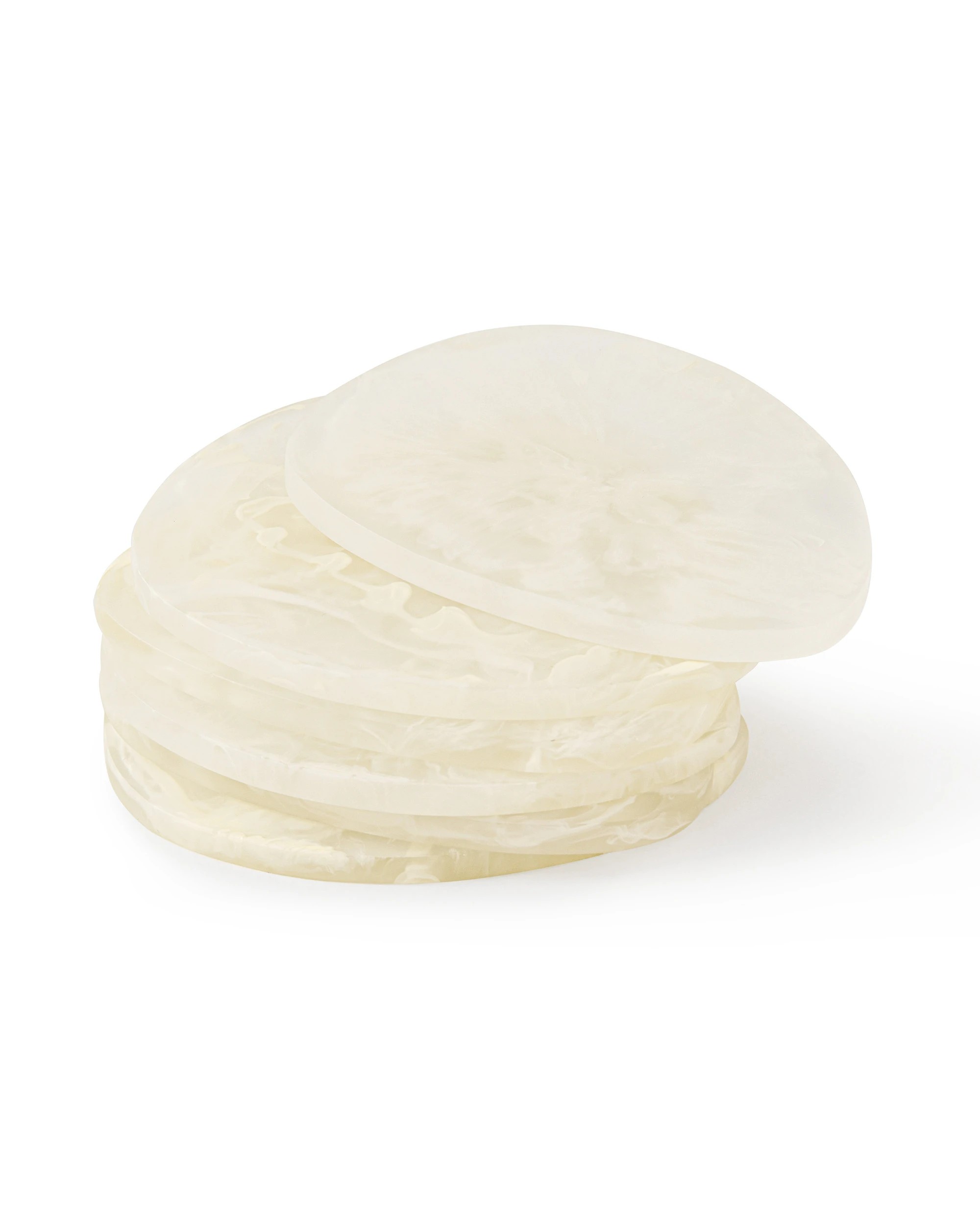 1 Cadence & Co. Chianti Resin Coasters Set of 6 - Vanilla, 1 of 6
