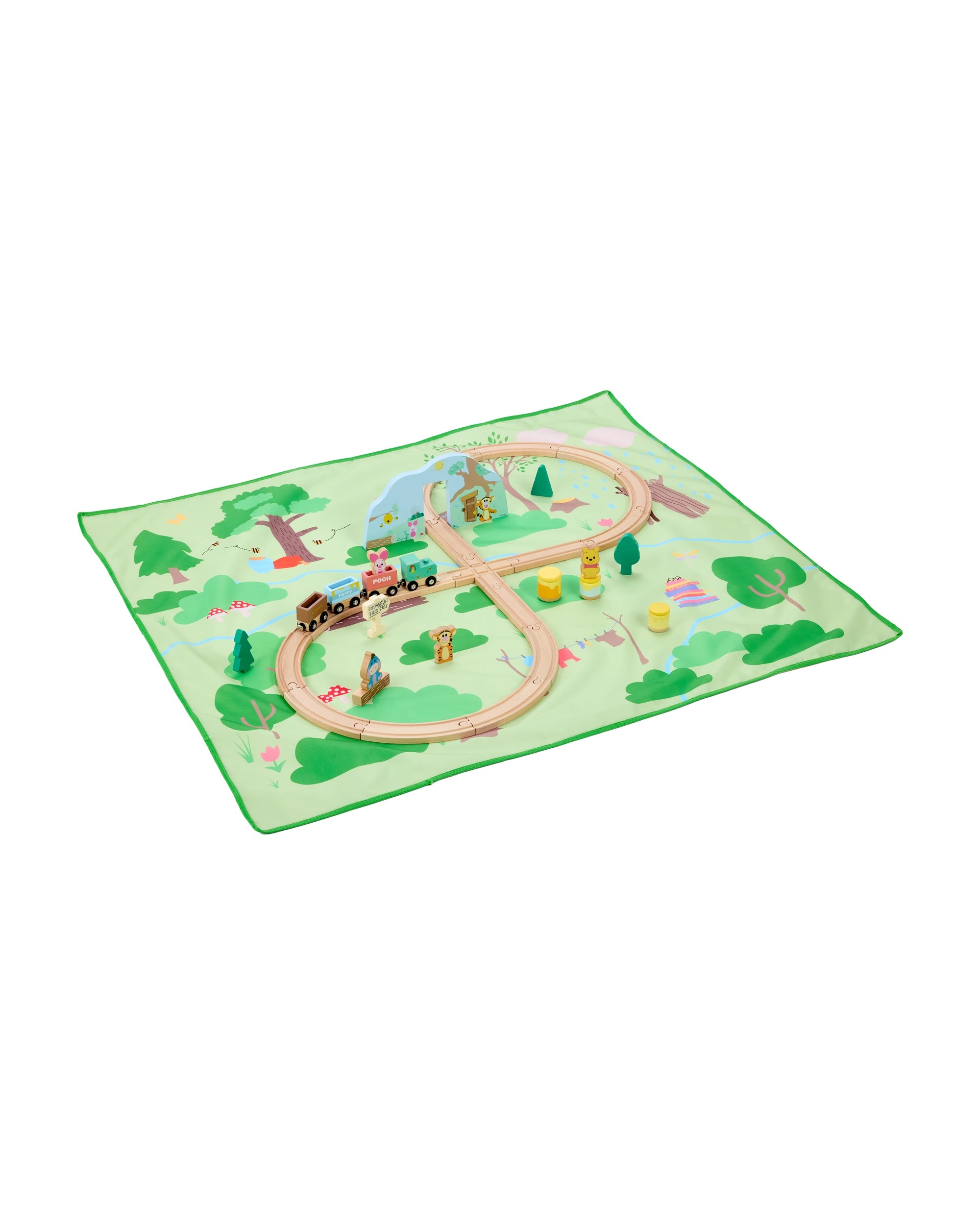 3 36 Piece Disney Winnie the Pooh Wooden Train Set, 3 of 10