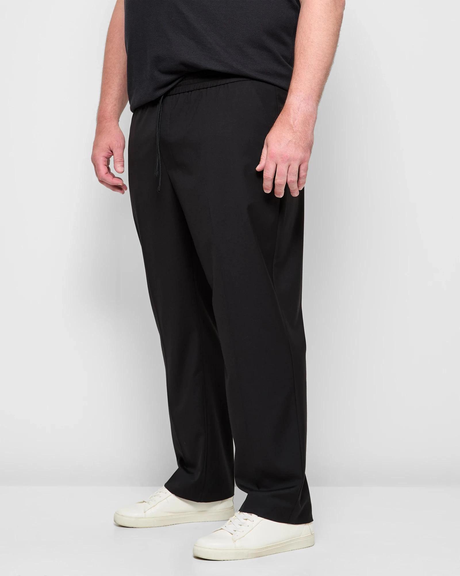 3 Target Man Plus Plus Size Elastic Waist Trousers BLACK, 3 of 5