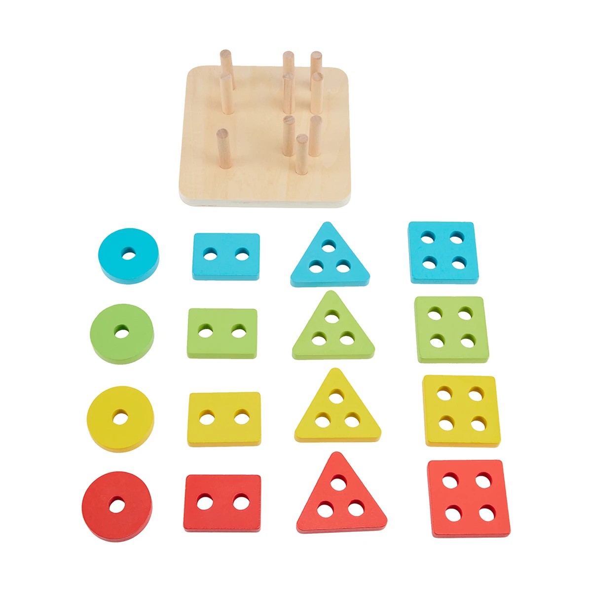 1 Wooden Multi Shape Stacker, 1 of 10