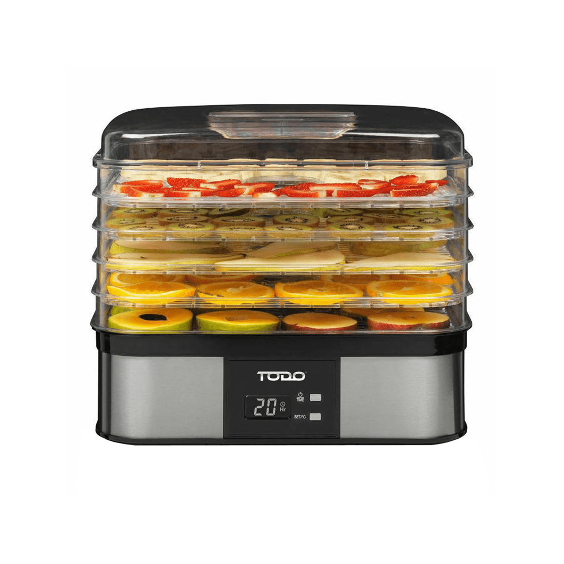1 TODO 250W Stainless Steel Food Dehydrator Preserve Yogurt Fruit Dryer Jerky Maker, 1 of 7
