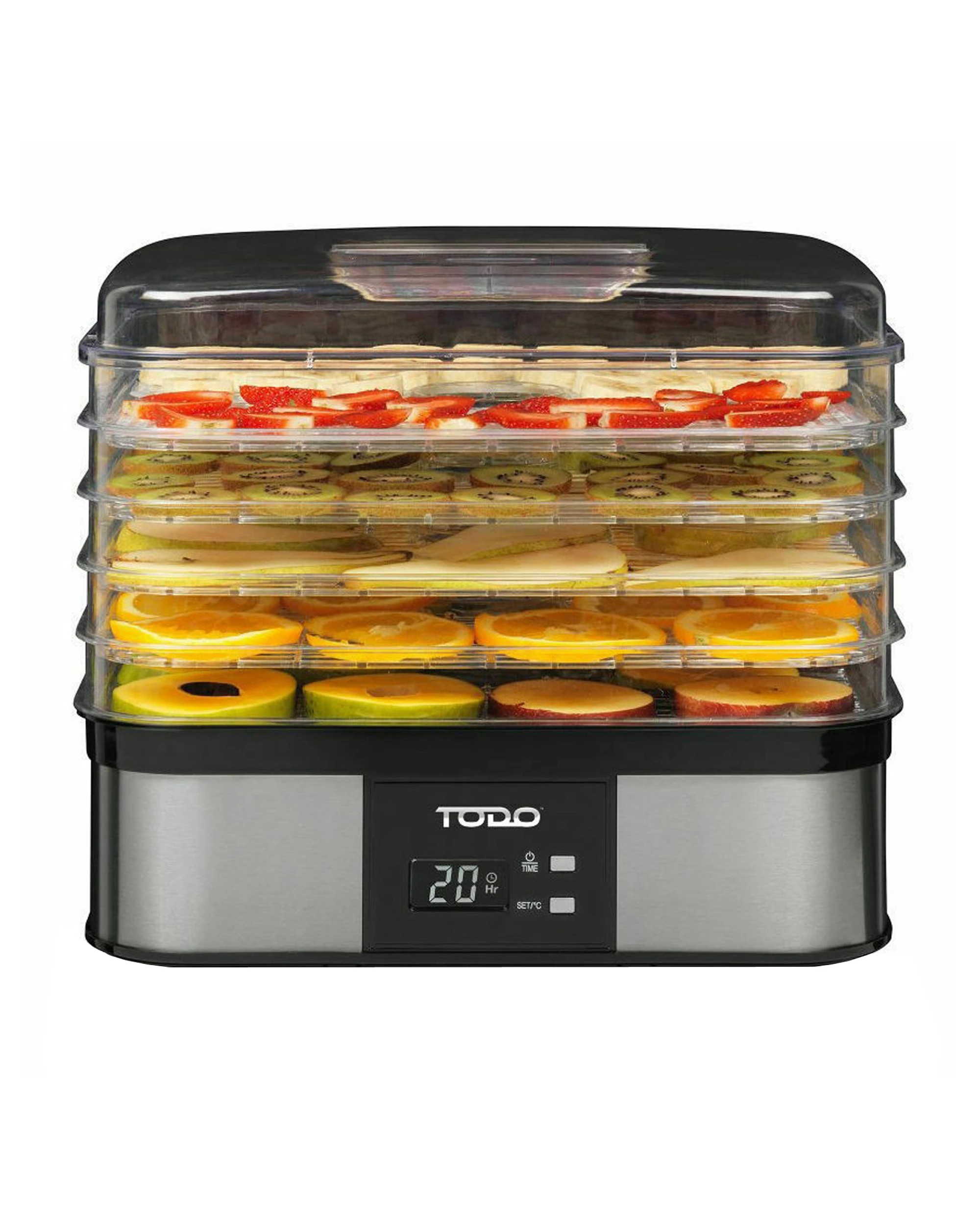 1 TODO 250W Stainless Steel Food Dehydrator Preserve Yogurt Fruit Dryer Jerky Maker, 1 of 7