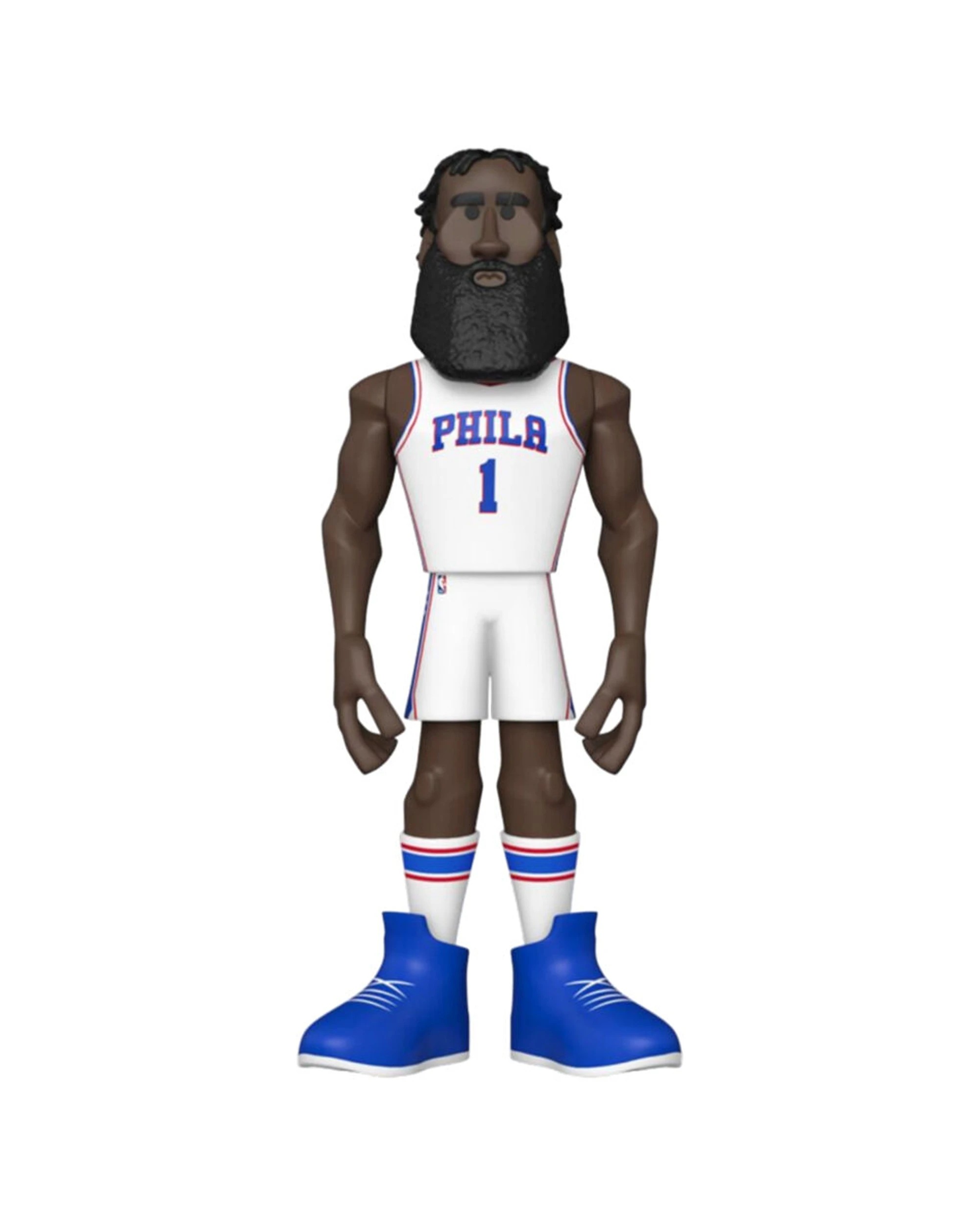 1 NBA Basketball James Harden Vinyl Action Figure 12in Posable Display Box - White, 1 of 3