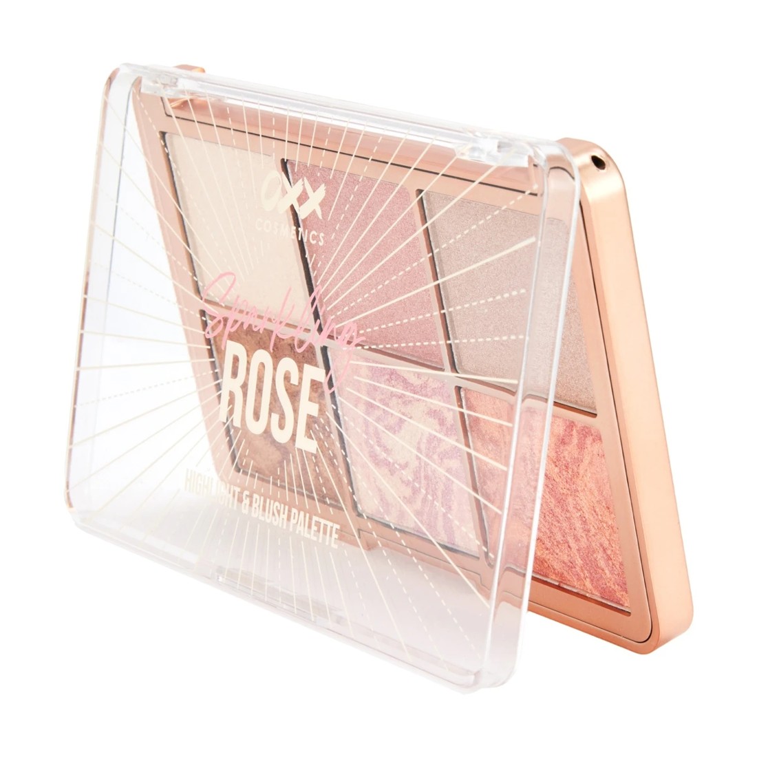 1 OXX Cosmetics Sparkling Rose Highlight and Blush Palette, 1 of 6
