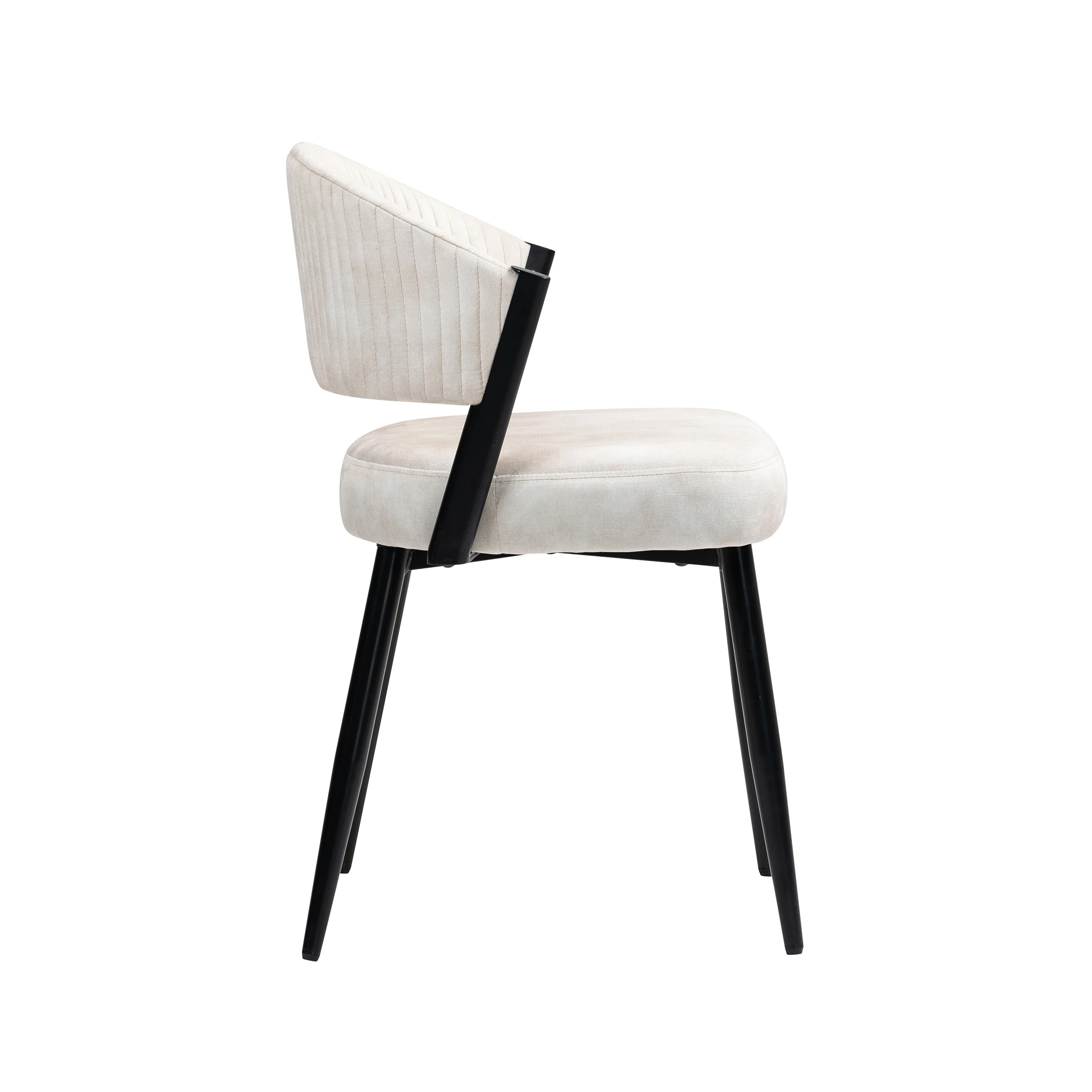 7 IHOMDEC Velvet Dining Chair Set of 2 - Beige - Beige, 7 of 10