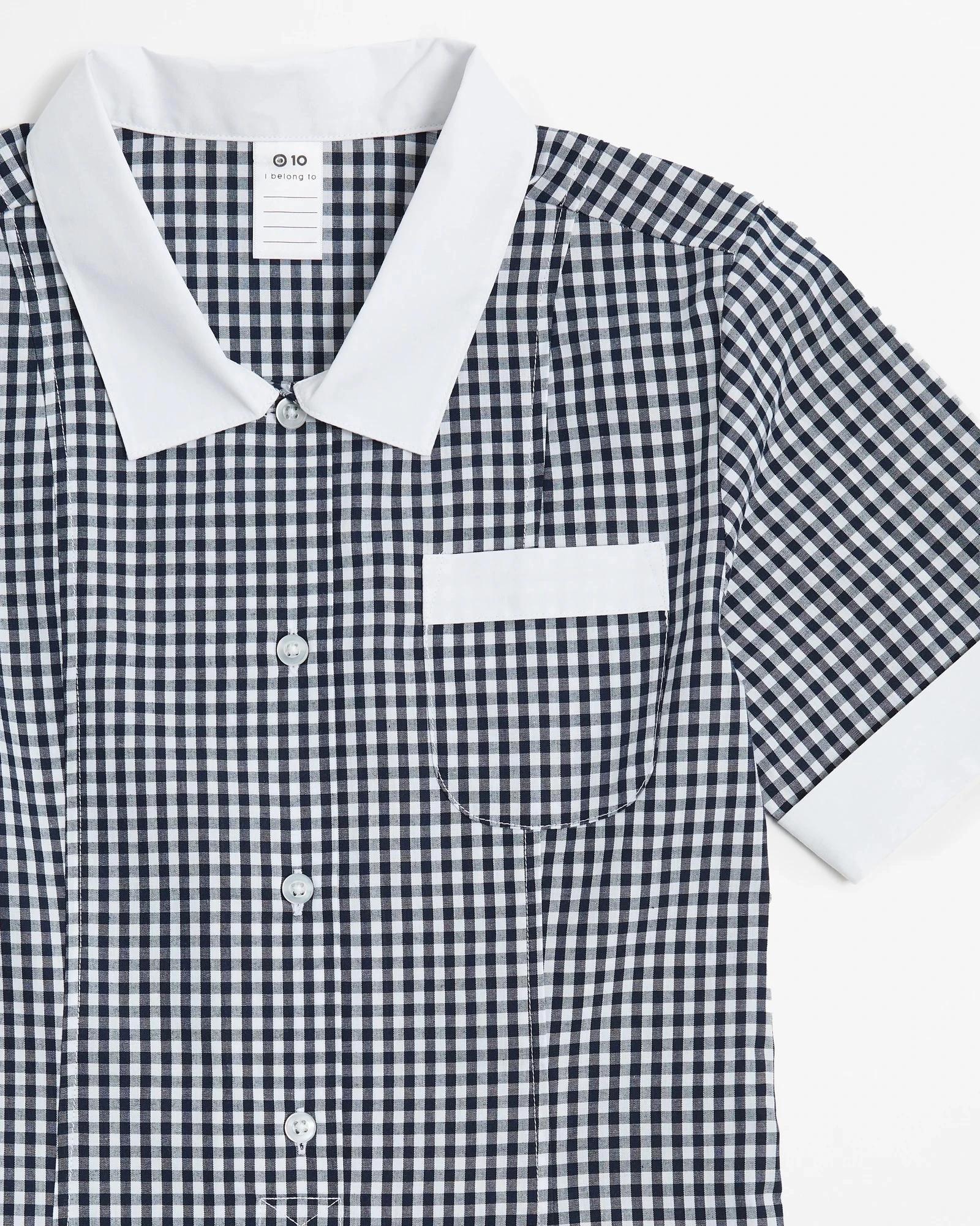 2 Target School Gingham Dress NAVY BLUE, 2 of 5