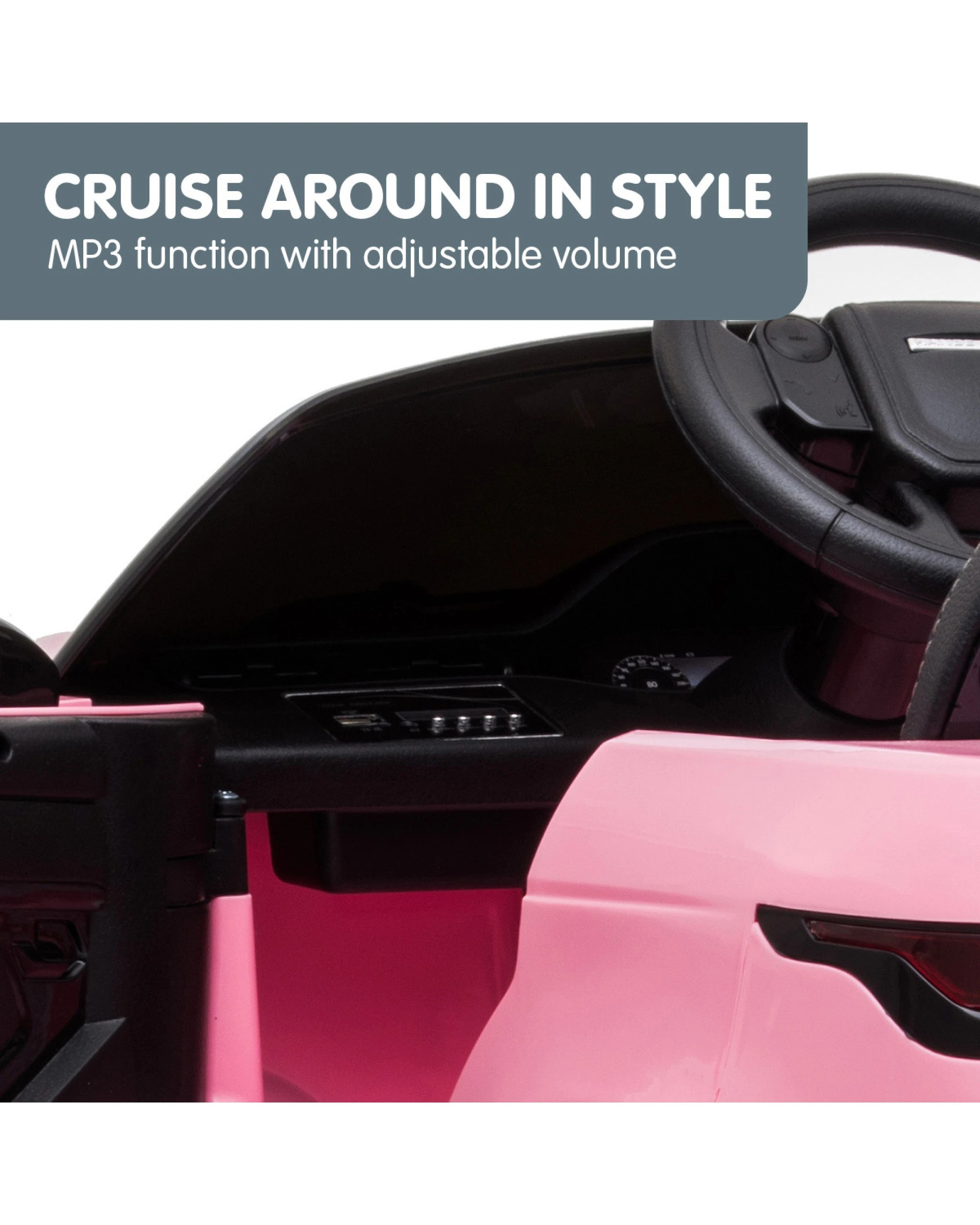 9 Kahuna Land Rover Licensed Kids Electric Ride On Car Remote Control - Pink, 9 of 10