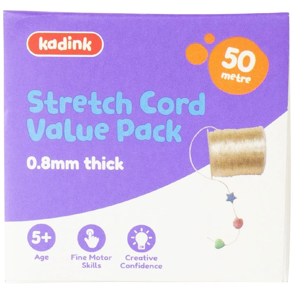 1 Kadink Elastic Cord Transparent 1mm x 50m, 1 of 2