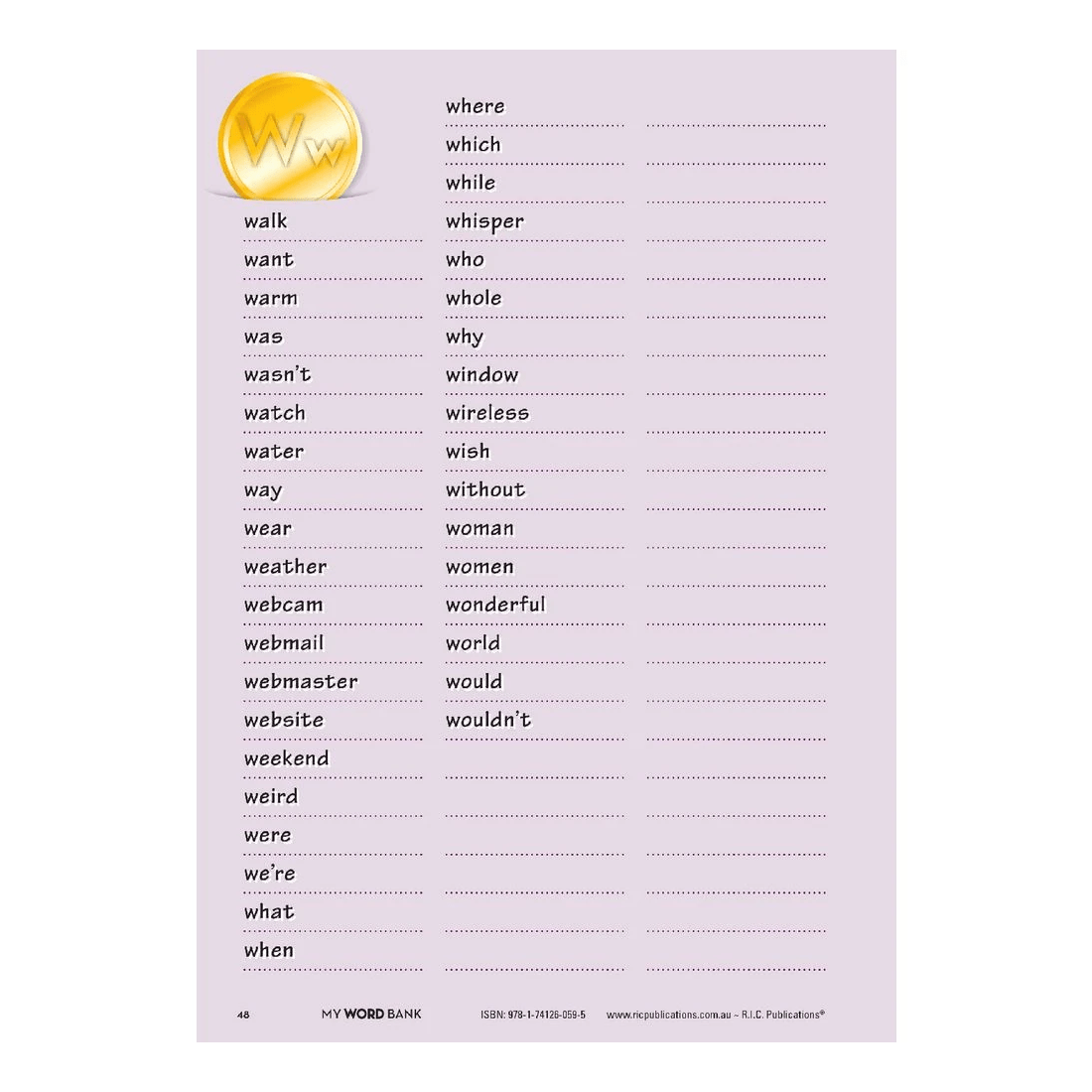 4 My Word Bank Book, 4 of 5