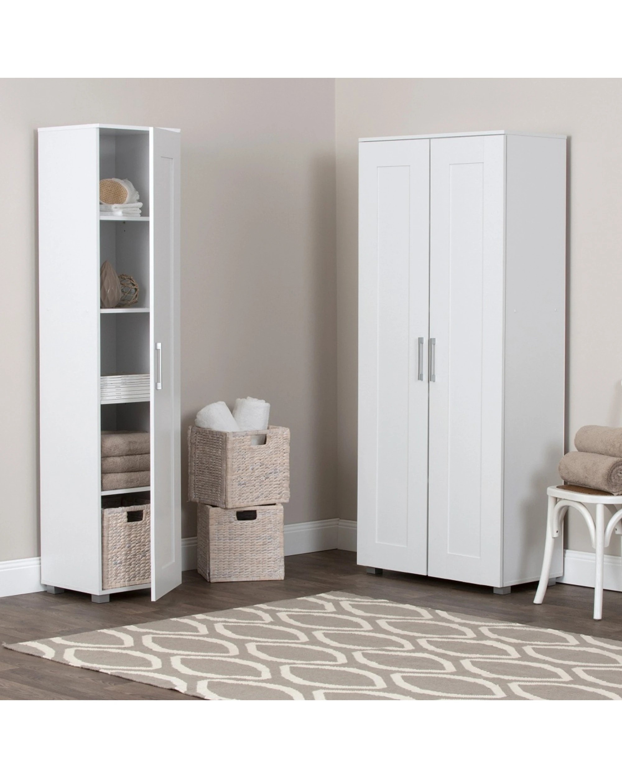 6 Alpine Bay Montreal 2 Door Storage Cabinet Cupboard - White, 6 of 8