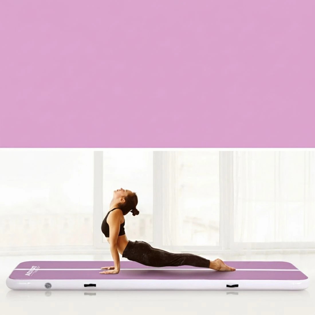 4 Everfit 3M Air Track Gymnastics Tumbling Exercise Cheerleading Mat Inflatable - Purple, 4 of 6