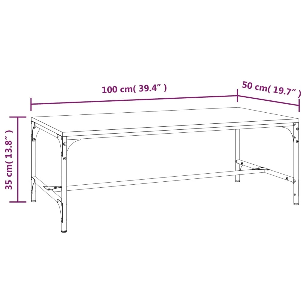 7 Vidaxl Coffee Table, Coffee Tables - Black, 7 of 8