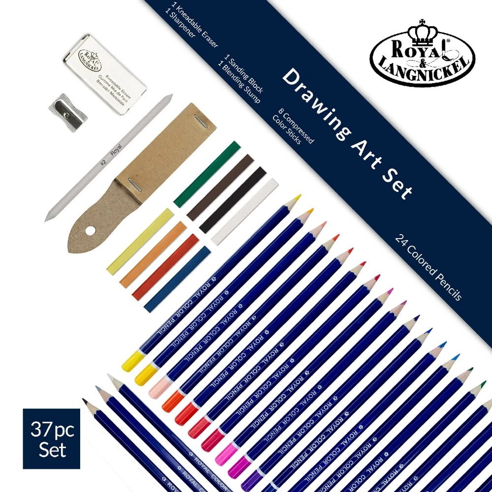 5 Royal & Langnickel Colour Pencil Drawing Set 36 Piece, 5 of 6
