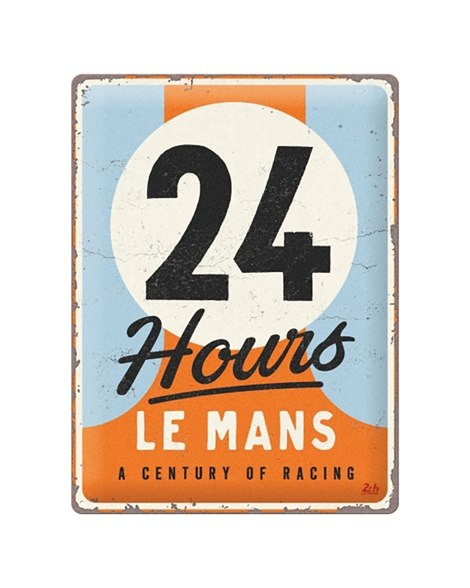1 Nostalgic-Art Large 30x40cm Metal Wall Art Sign Plaque - 24h Le Mans Century of Racing - Multi, 1 of 1