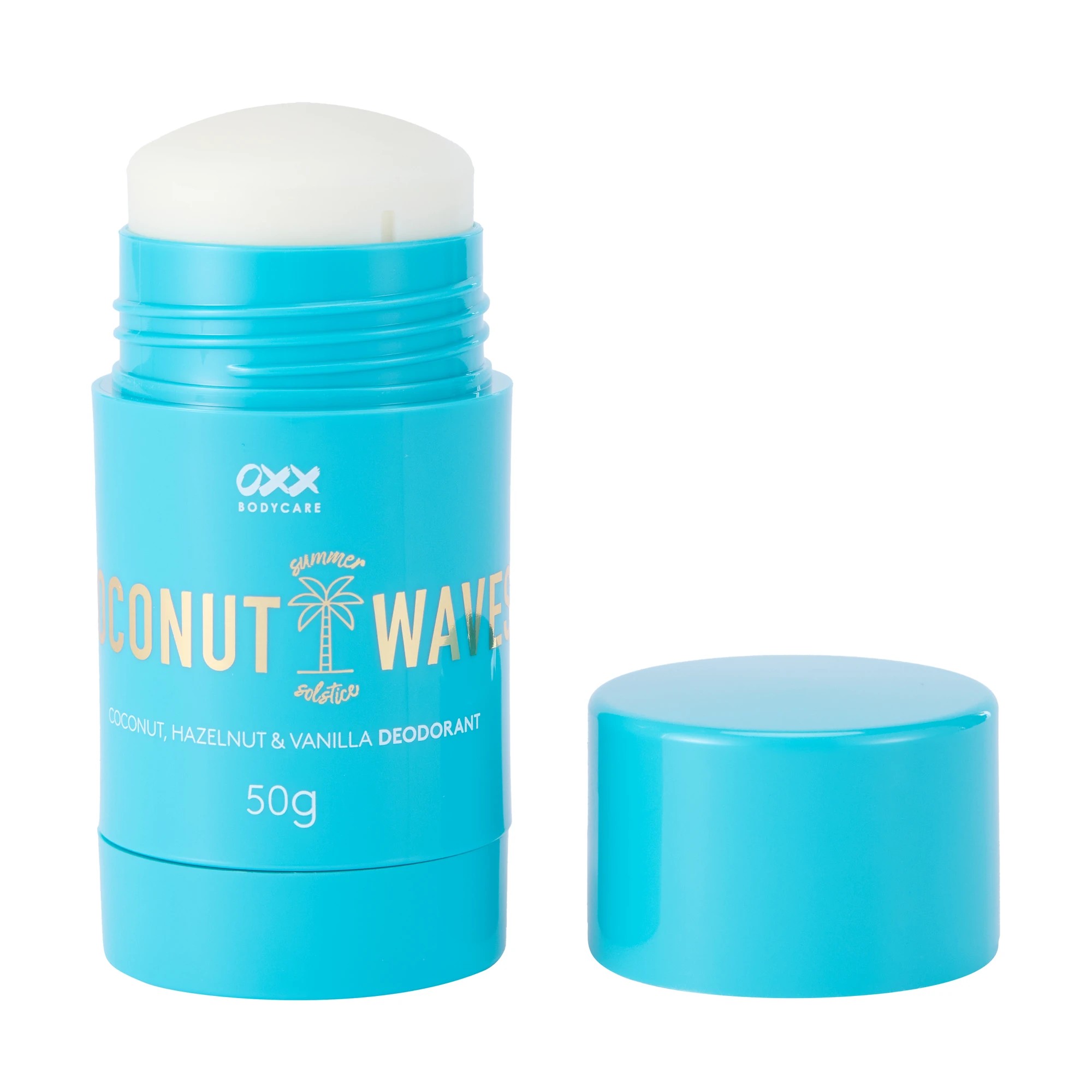 3 OXX Bodycare Coconut Waves Summer Solstice Deodorant 50g - Coconut, Hazelnut and Vanilla Scent, 3 of 5