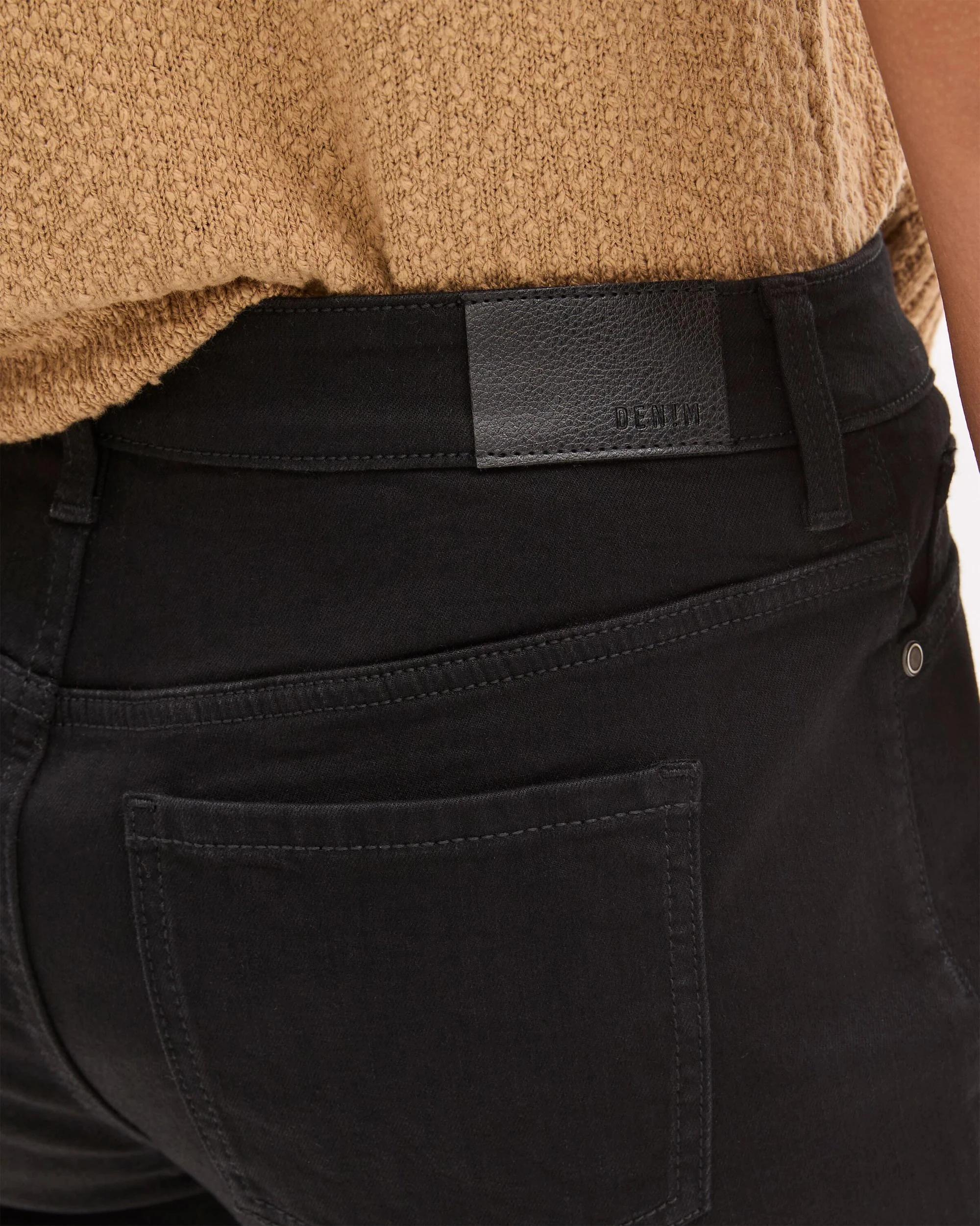 4 Target Roll Cuff Denim Shorts BLACK, 4 of 5