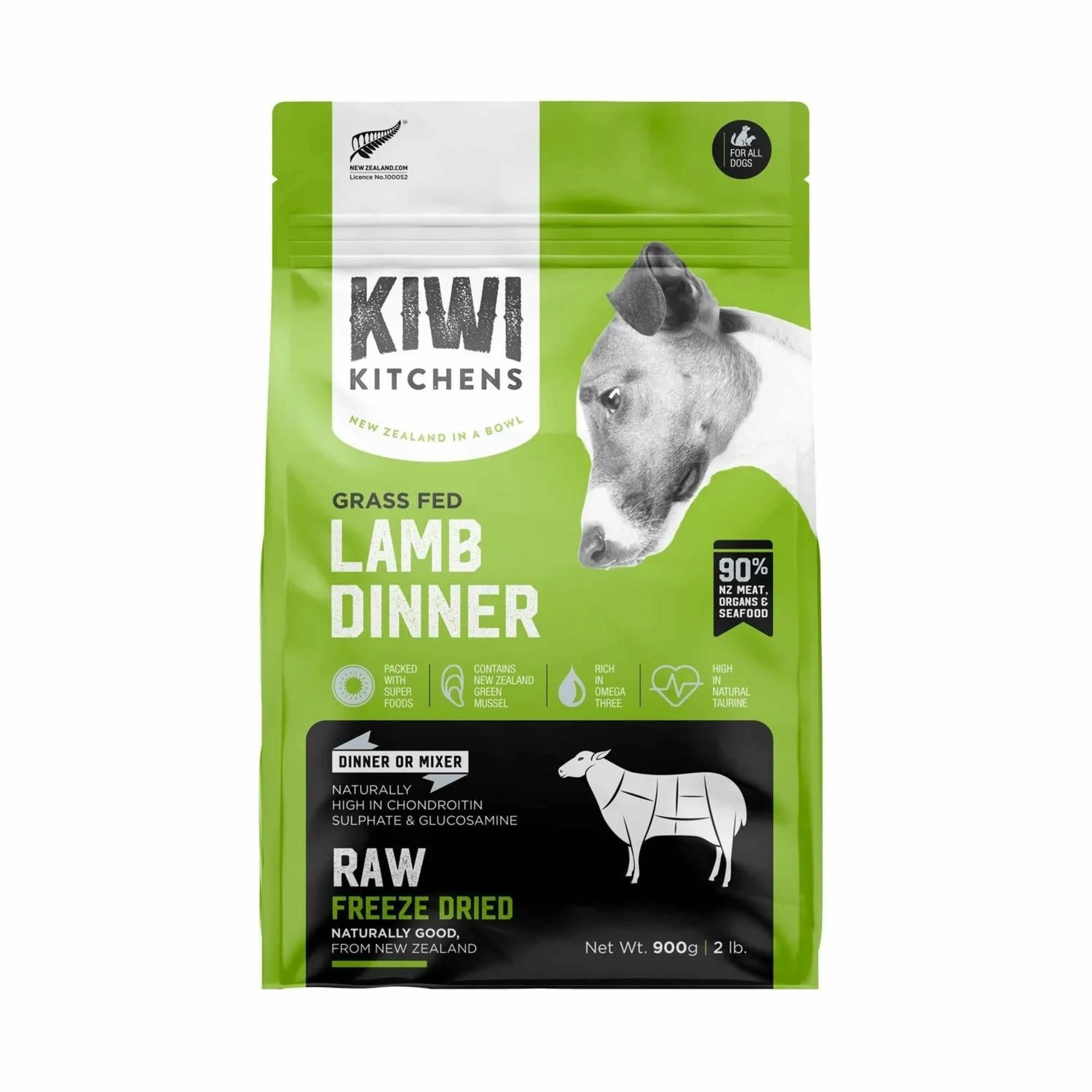 1 Kiwi Kitchens Freeze Dried Lamb Dinner 900g, 1 of 2