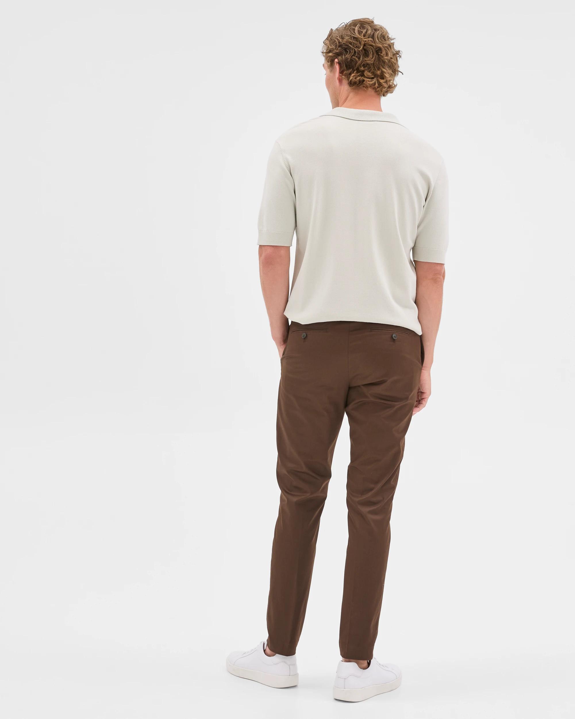 7 Tailored Chino Pants - Preview DARK CHOCOLATE, 7 of 7