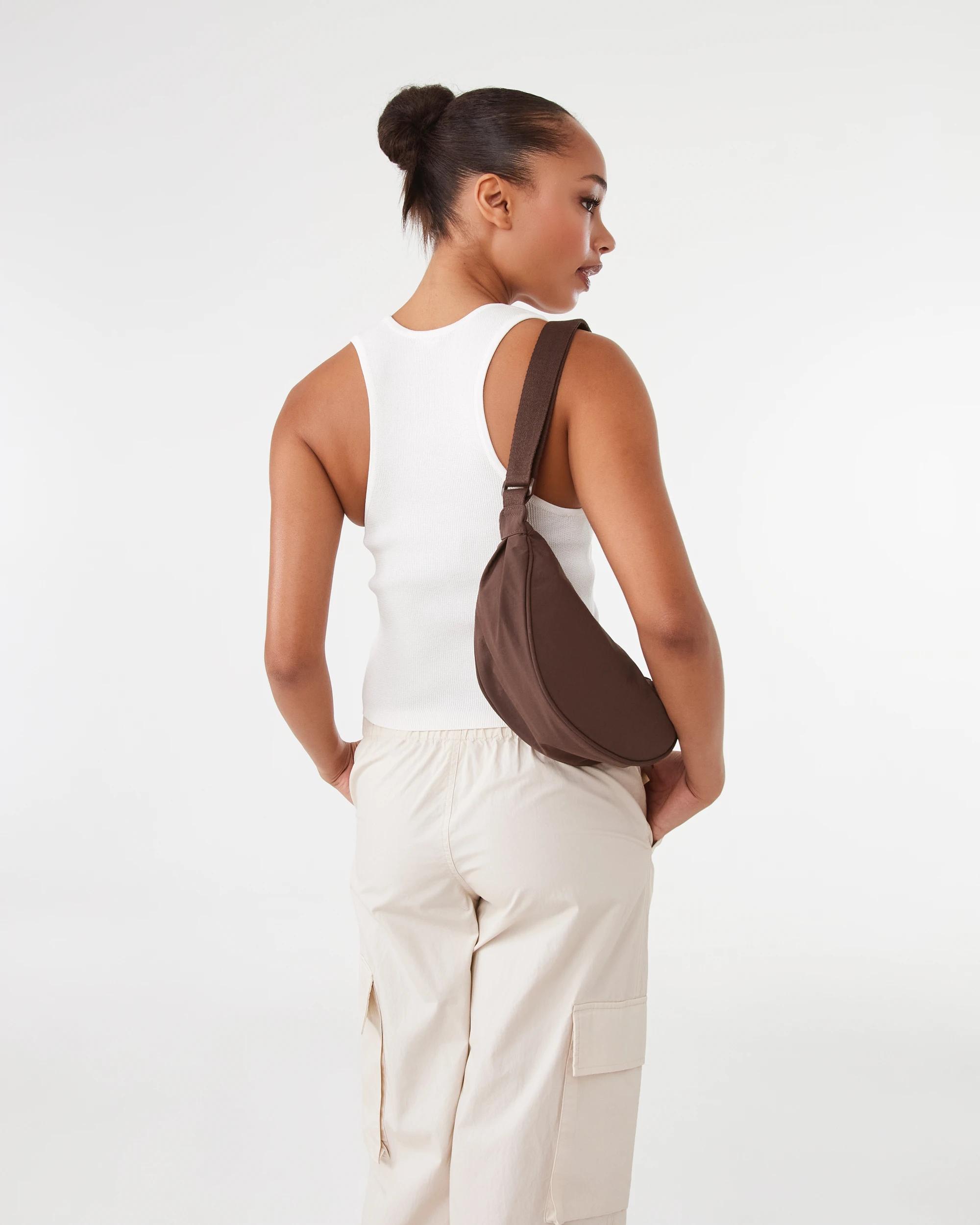 6 Urban Crescent Sling Bag Choc Plum, 6 of 7