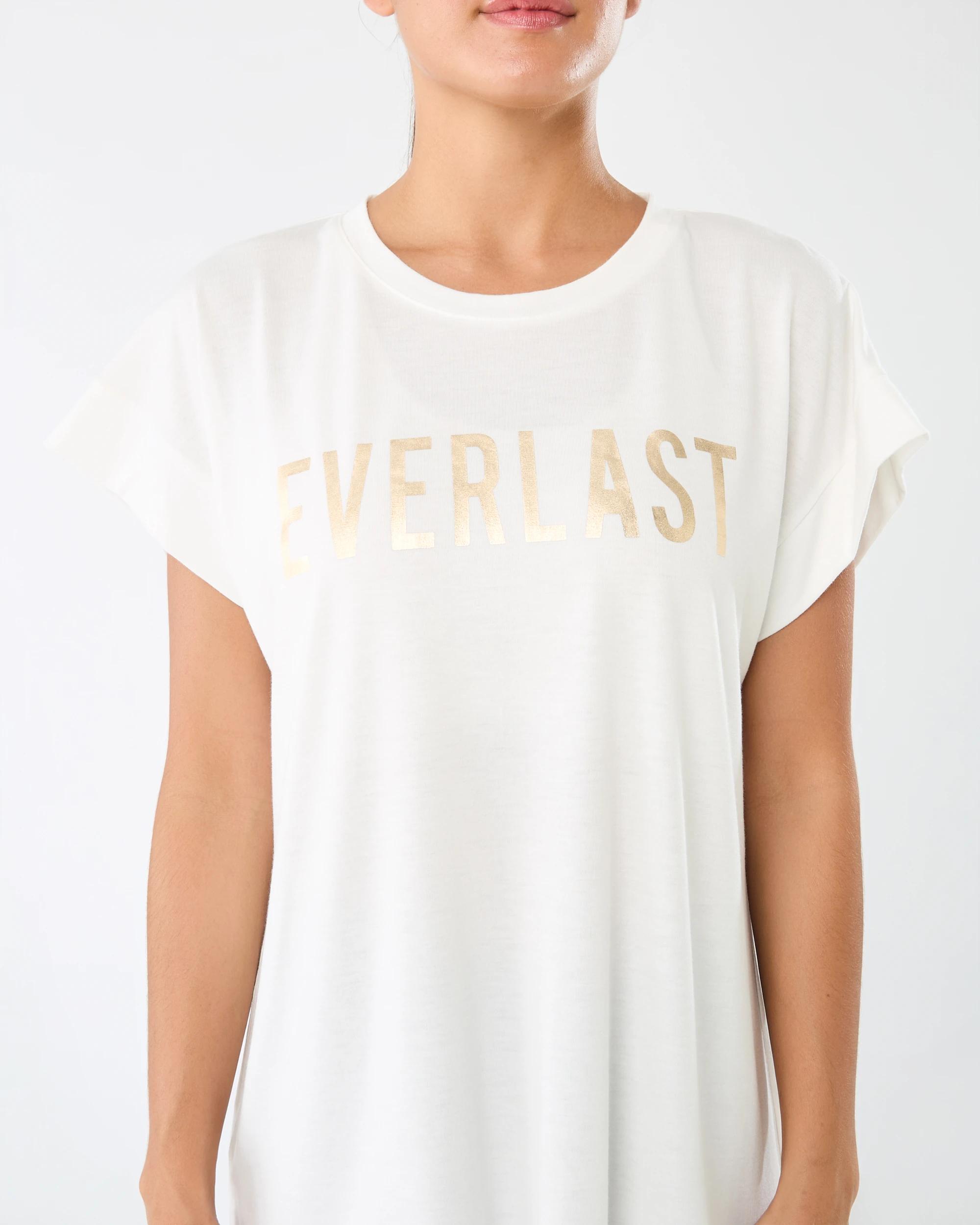 5 Everlast Womens Relaxed Longline T-shirt Mrshmallow, 5 of 7