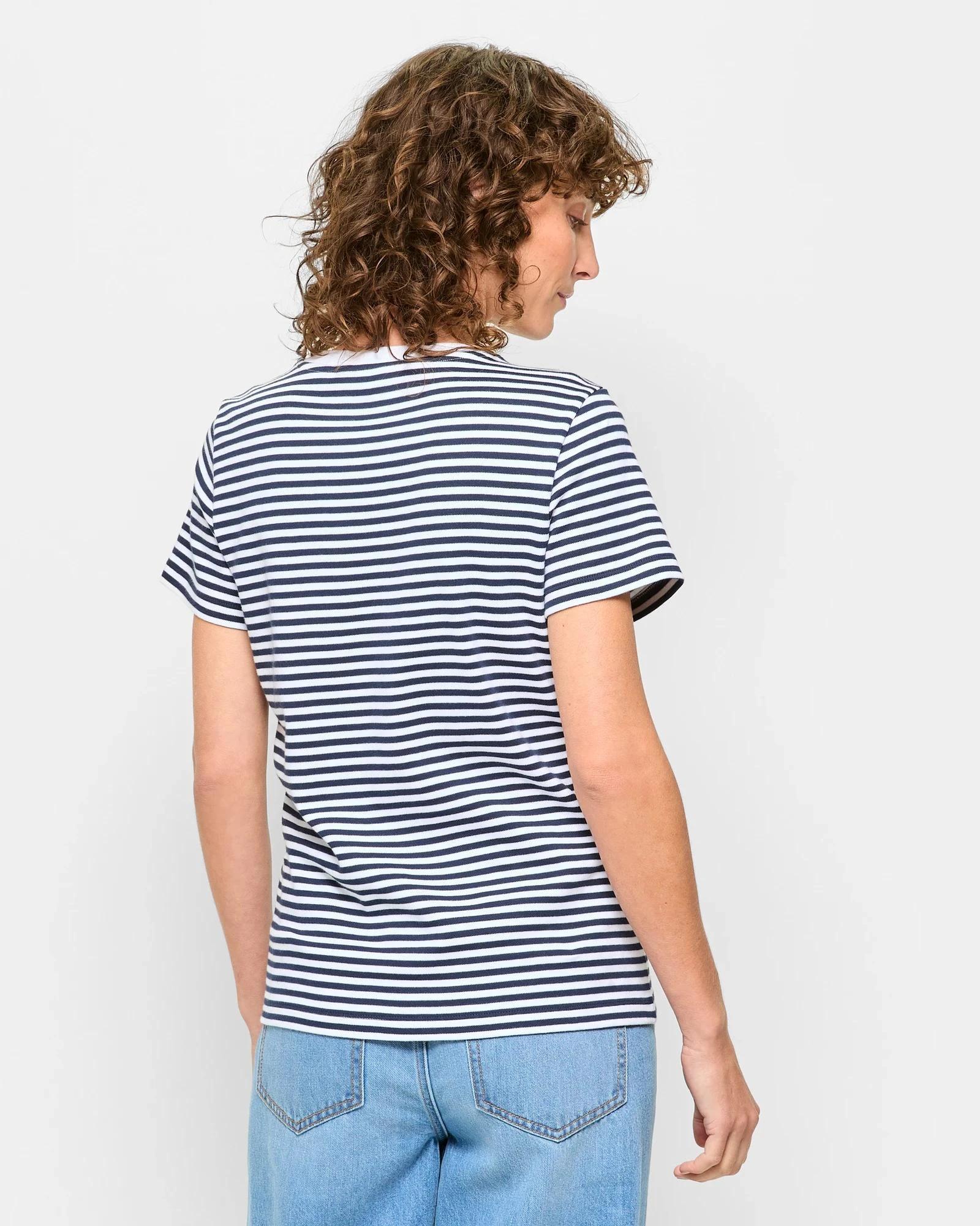 4 Target Australian Cotton Interlock Neat T-Shirt NAVY / WHITE STRIPE, 4 of 5