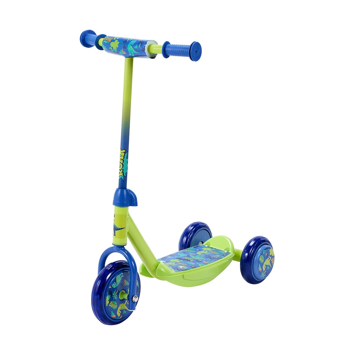 2 Dinosaur Tri Scooter - Blue, 2 of 8