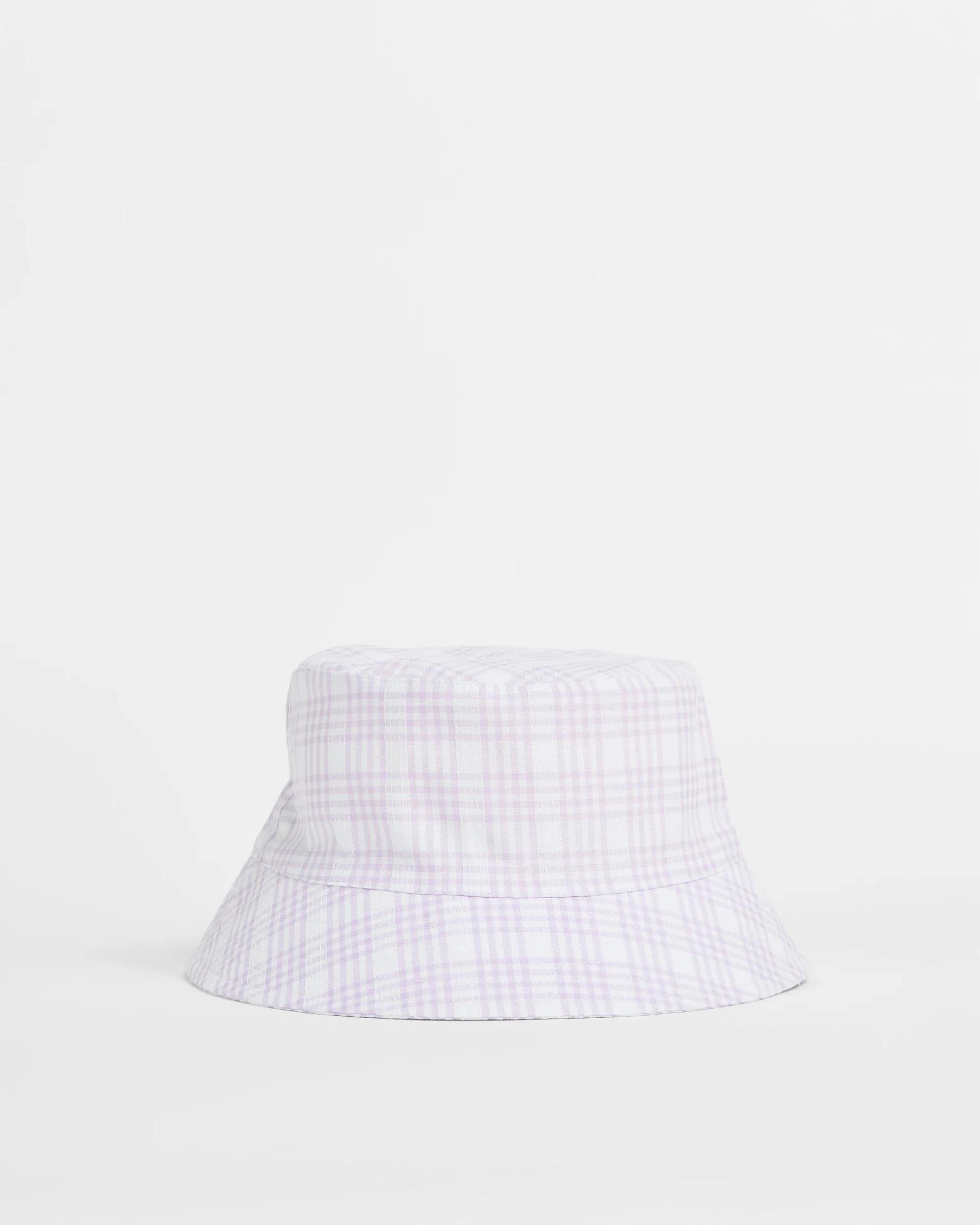 1 Target Kids Gingham Seersucker Bucket Hat LILAC, 1 of 2