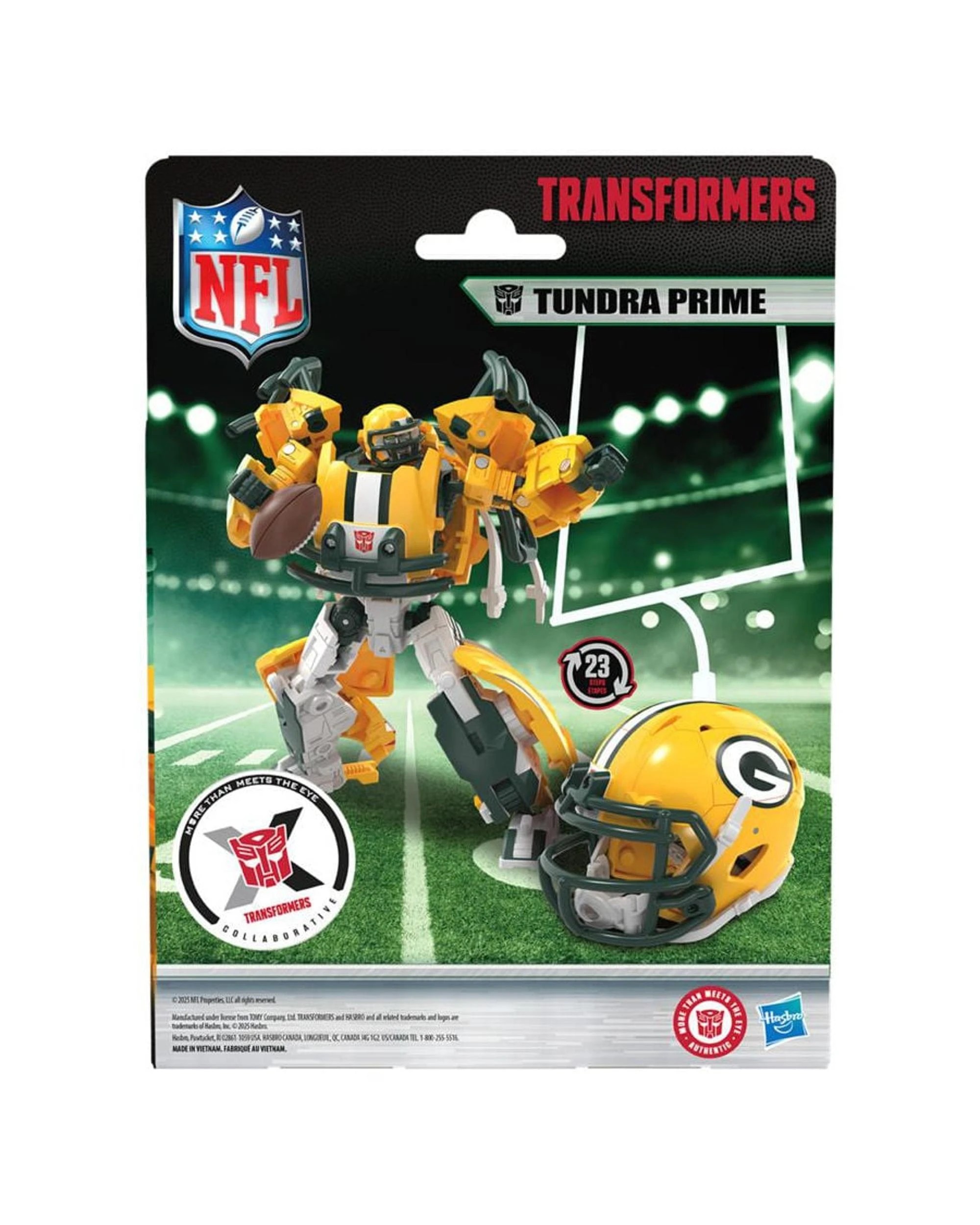 8 Transformers Collaborative NFL X Transformers Green Bay Packers Tundra Prime Action Figure, 8 of 8